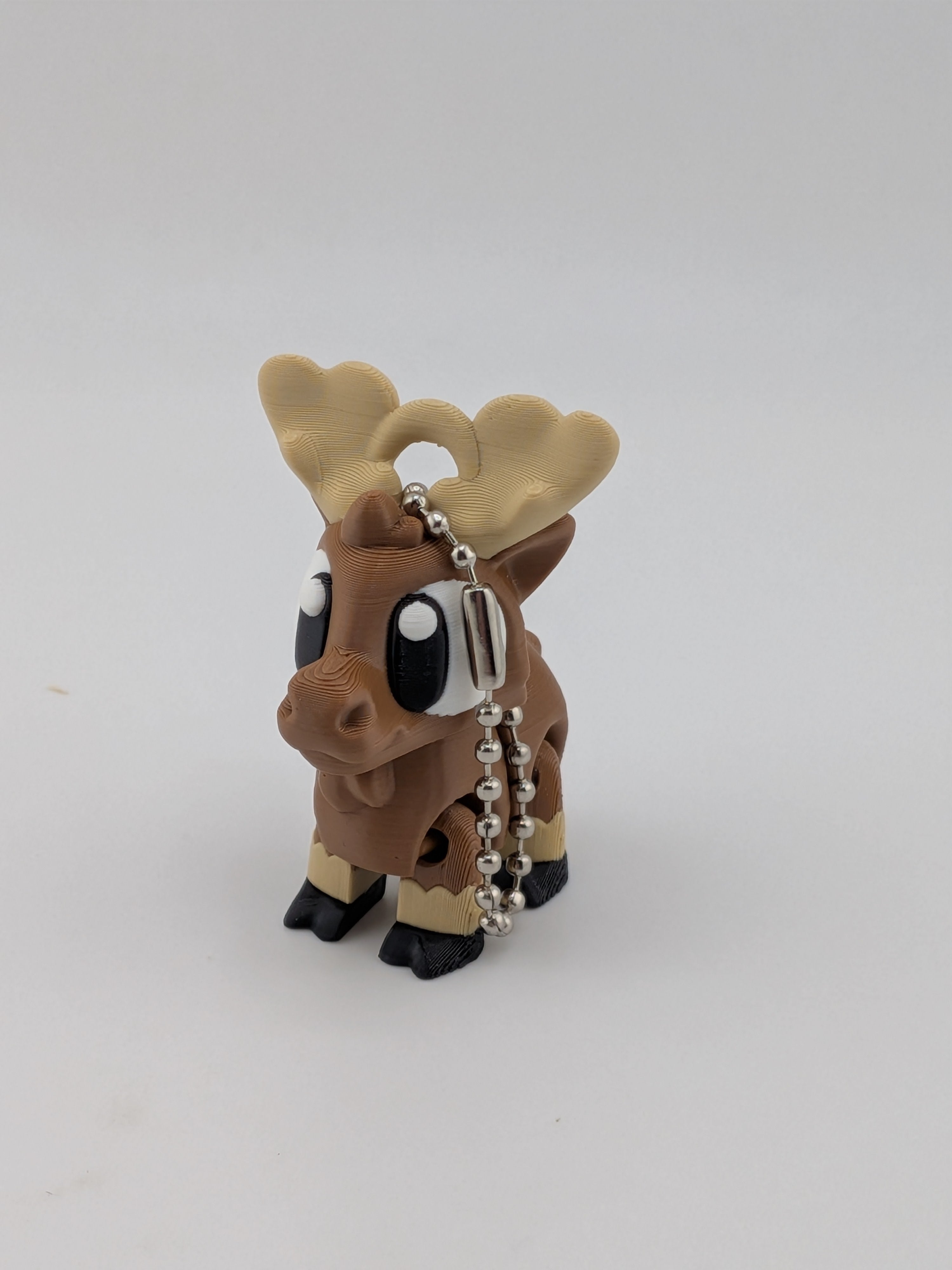 Articulated Moose Keychain Buddy Flexi Moving Head Legs Cute Fidget Toy