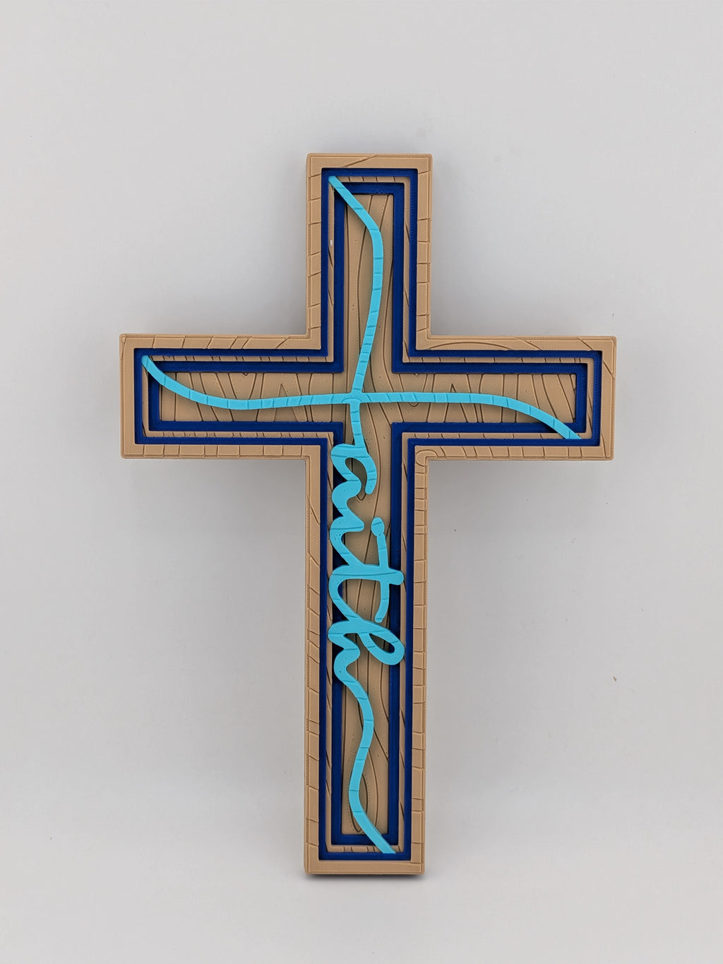 8 Inch Waymakr Christian Cross Wood Grain Wall Decor Magnet
