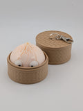 Articulated Dumpling Fidget Toy with Steamer Basket Keychain Flexi Bao Bun Clip