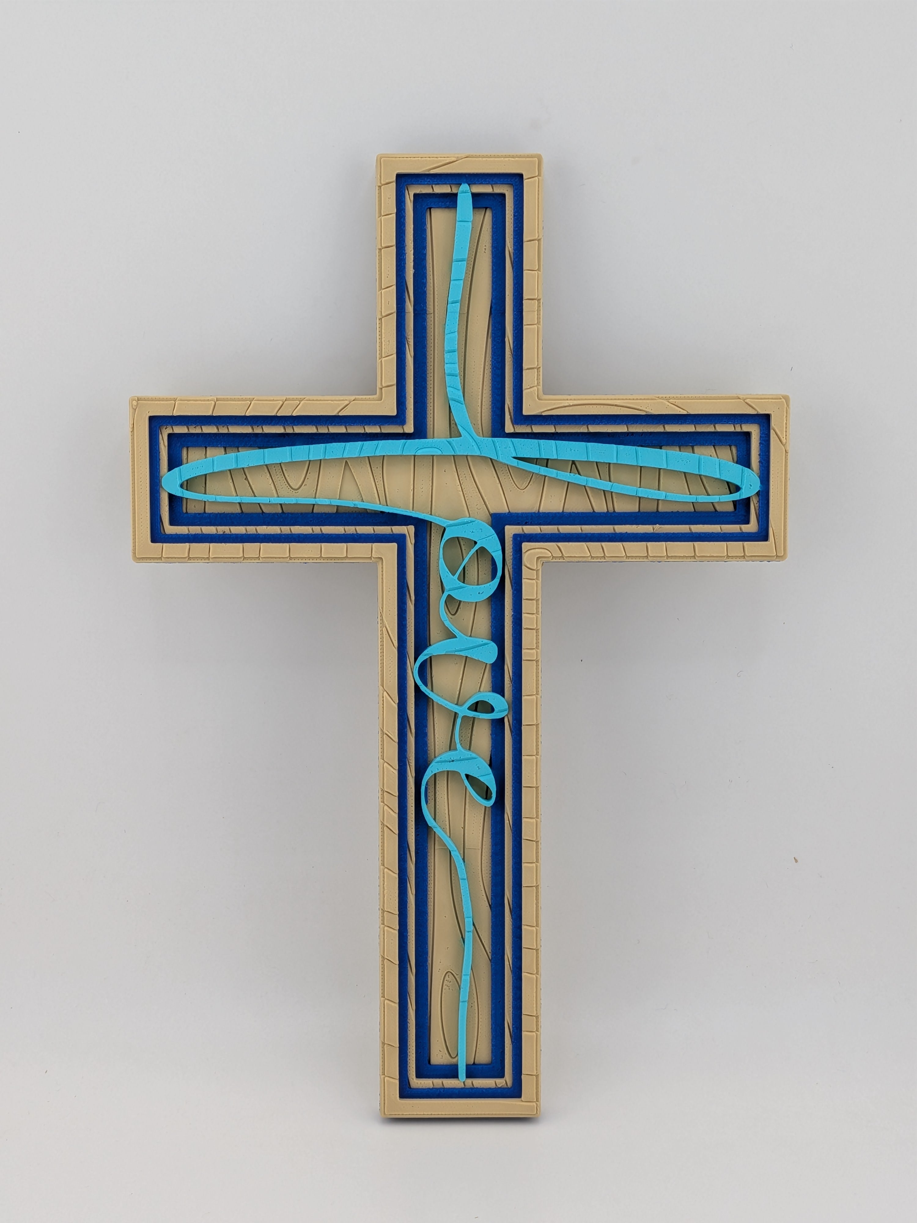 8 Inch Waymakr Christian Cross Wood Grain Wall Decor Magnet