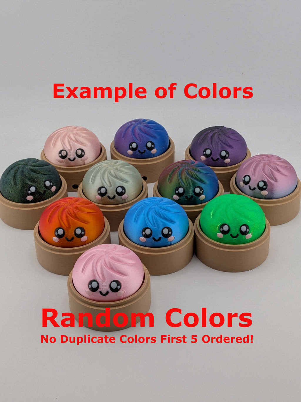 Blind Bag Color Dumpling Fidget Keychain Mystery Blind Bag Color