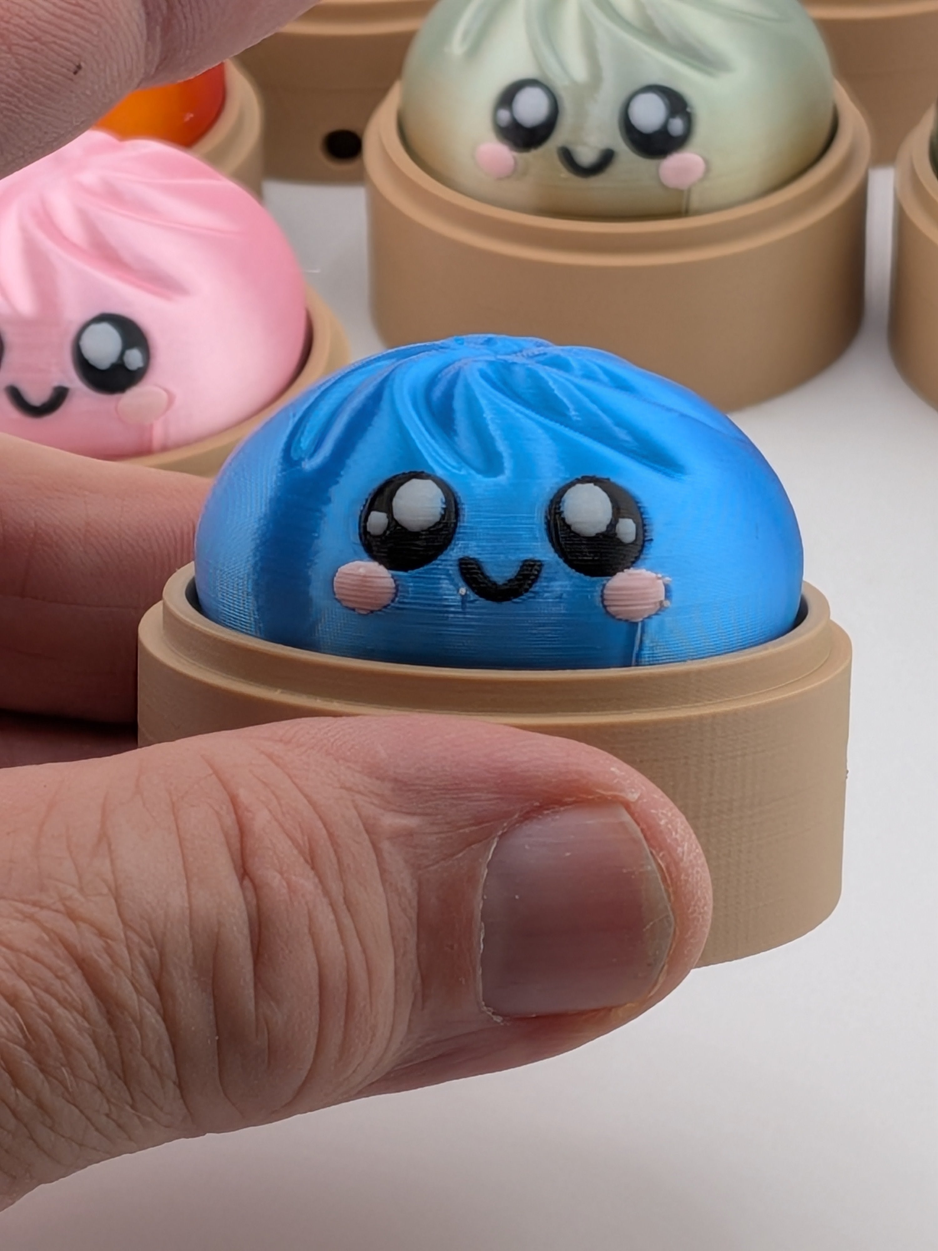 Blind Bag Color Dumpling Fidget Keychain Mystery Blind Bag Color