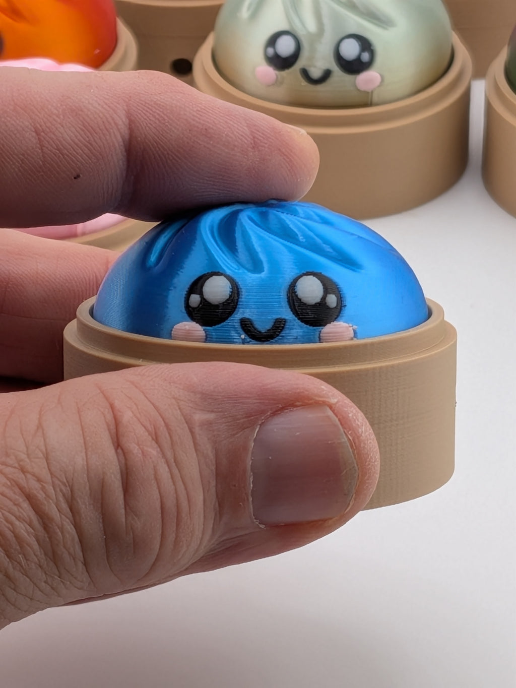 Blind Bag Color Dumpling Fidget Keychain Mystery Blind Bag Color