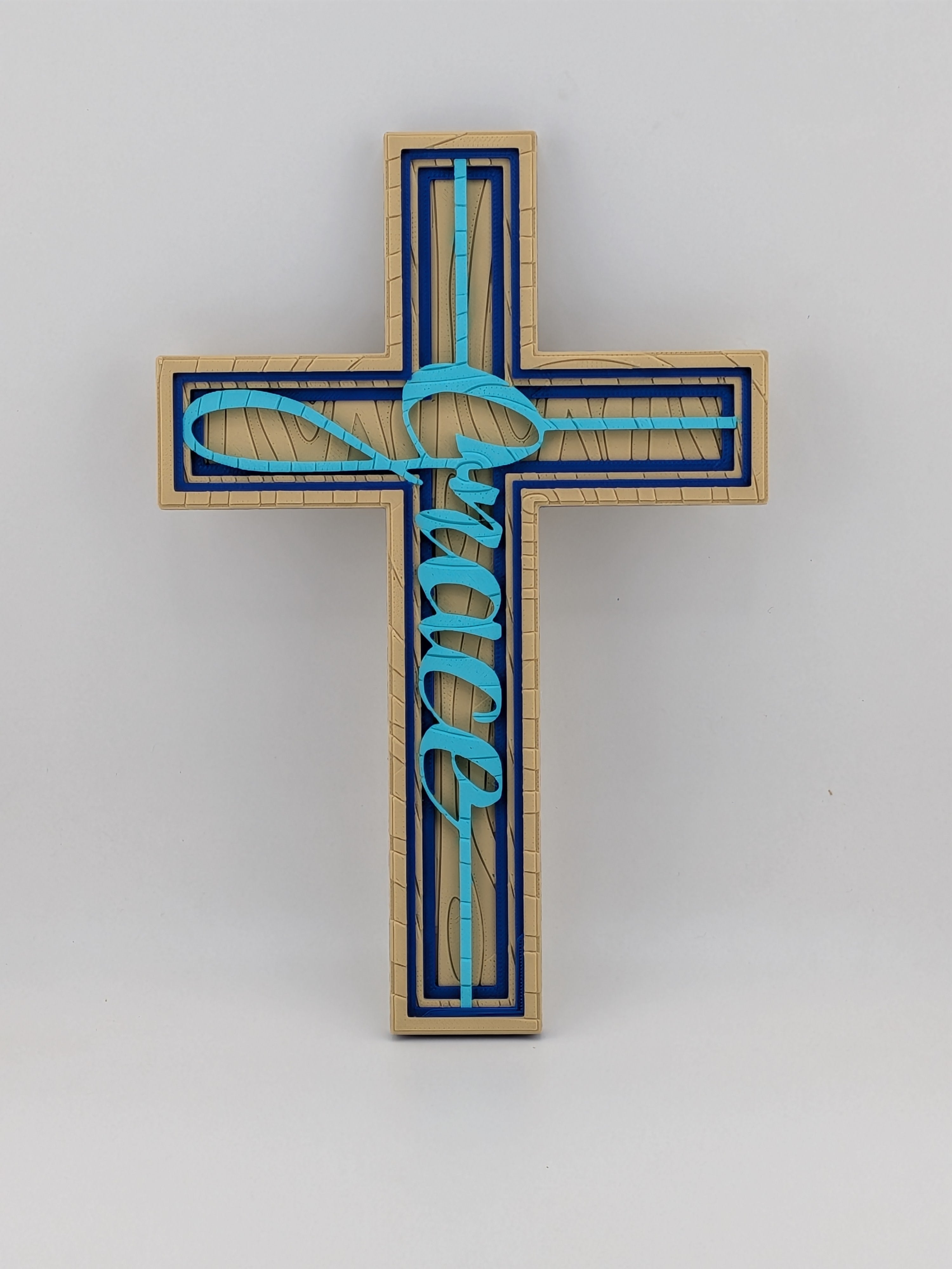 8 Inch Waymakr Christian Cross Wood Grain Wall Decor Magnet