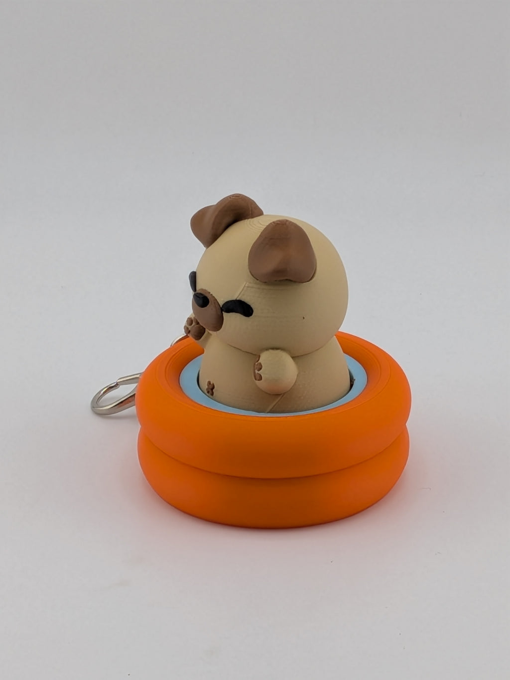 Pool Animal Fidget Keychain Cute Floating Clicker