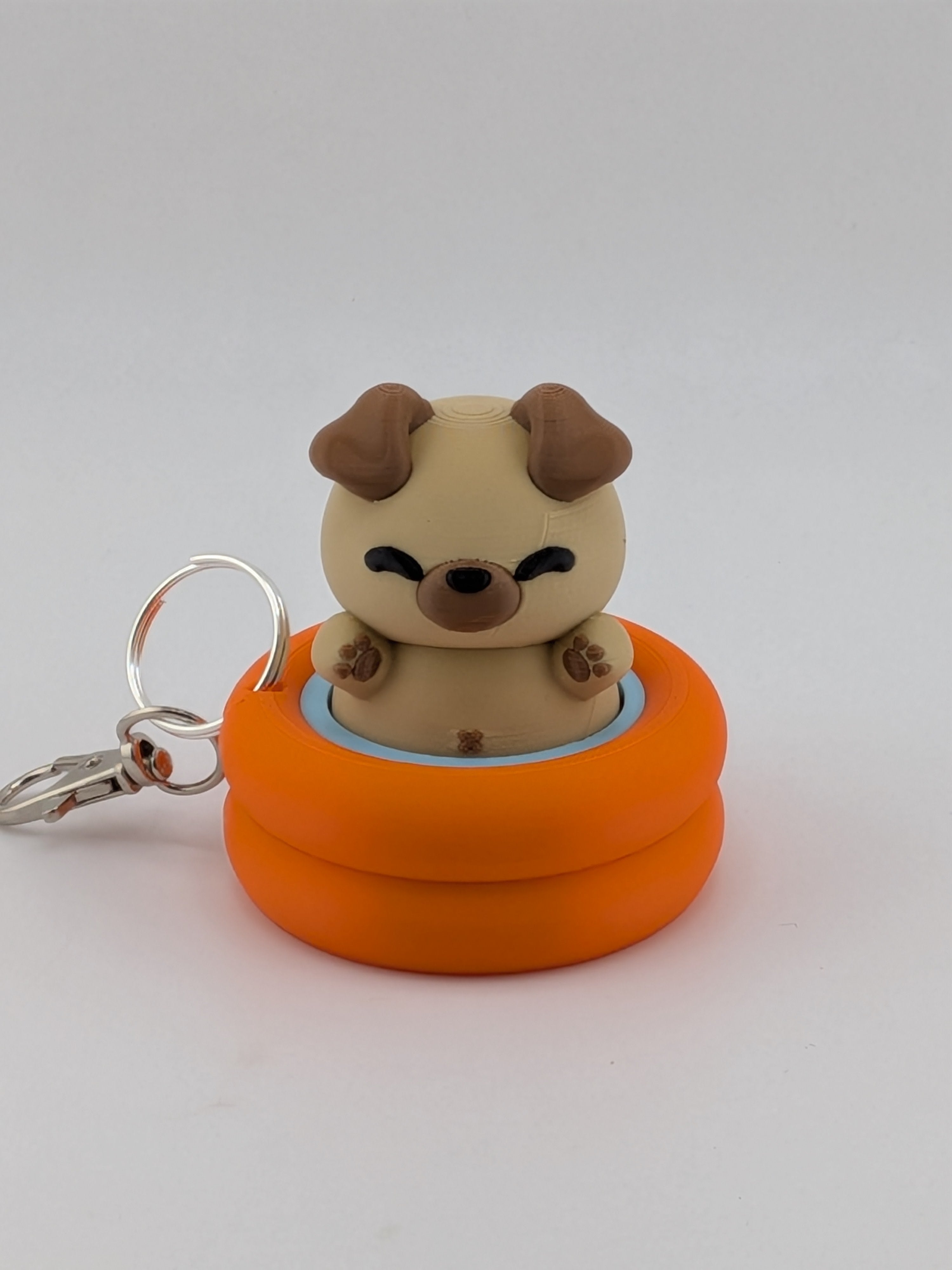 Pool Animal Fidget Keychain Cute Floating Clicker