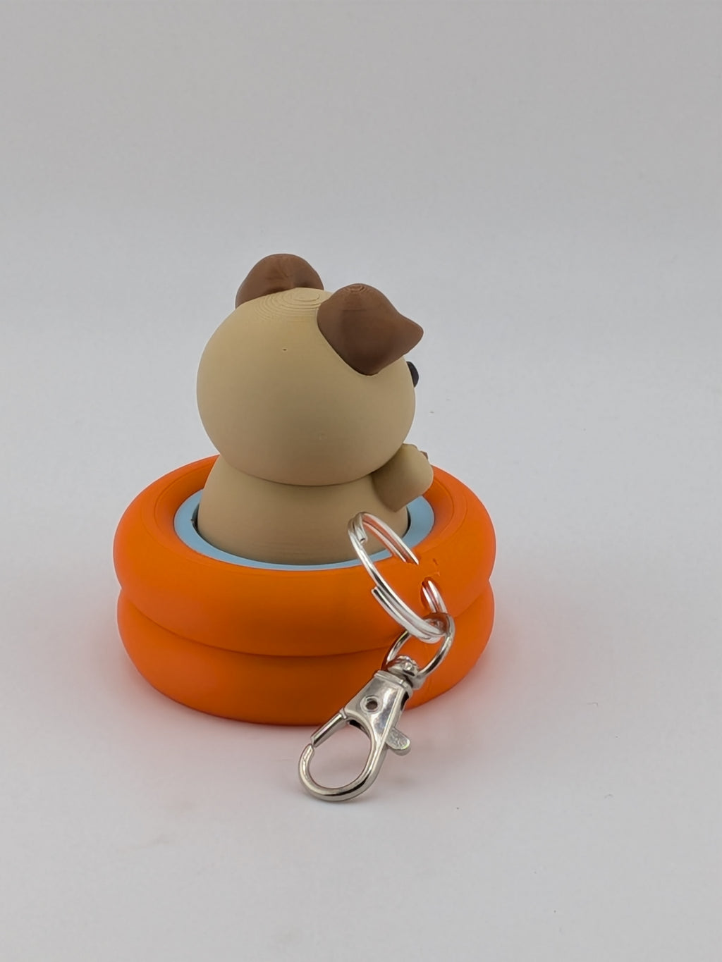 Pool Animal Fidget Keychain Cute Floating Clicker