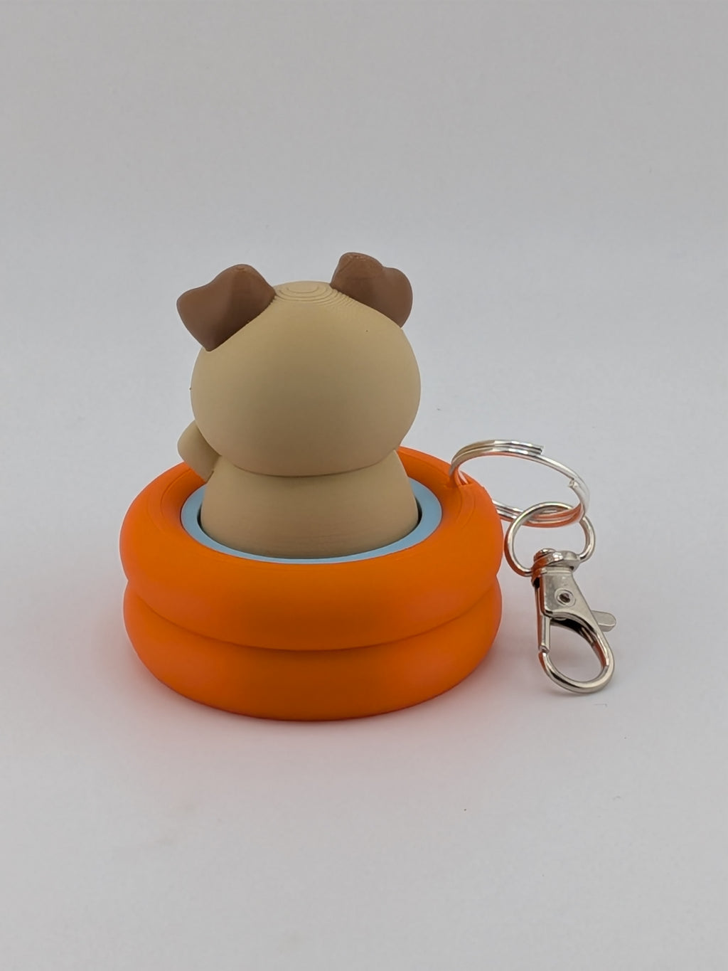 Pool Animal Fidget Keychain Cute Floating Clicker