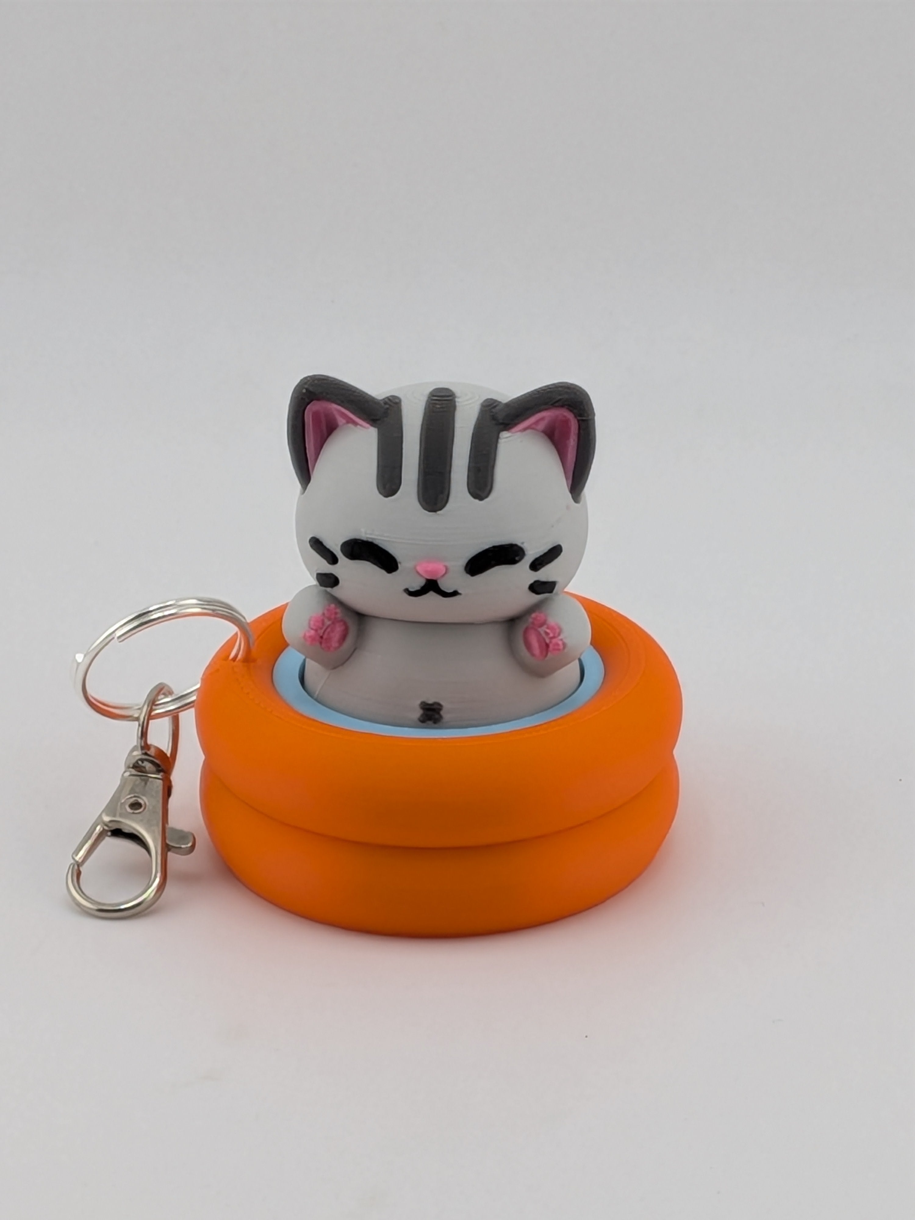 Pool Animal Fidget Keychain Cute Floating Clicker