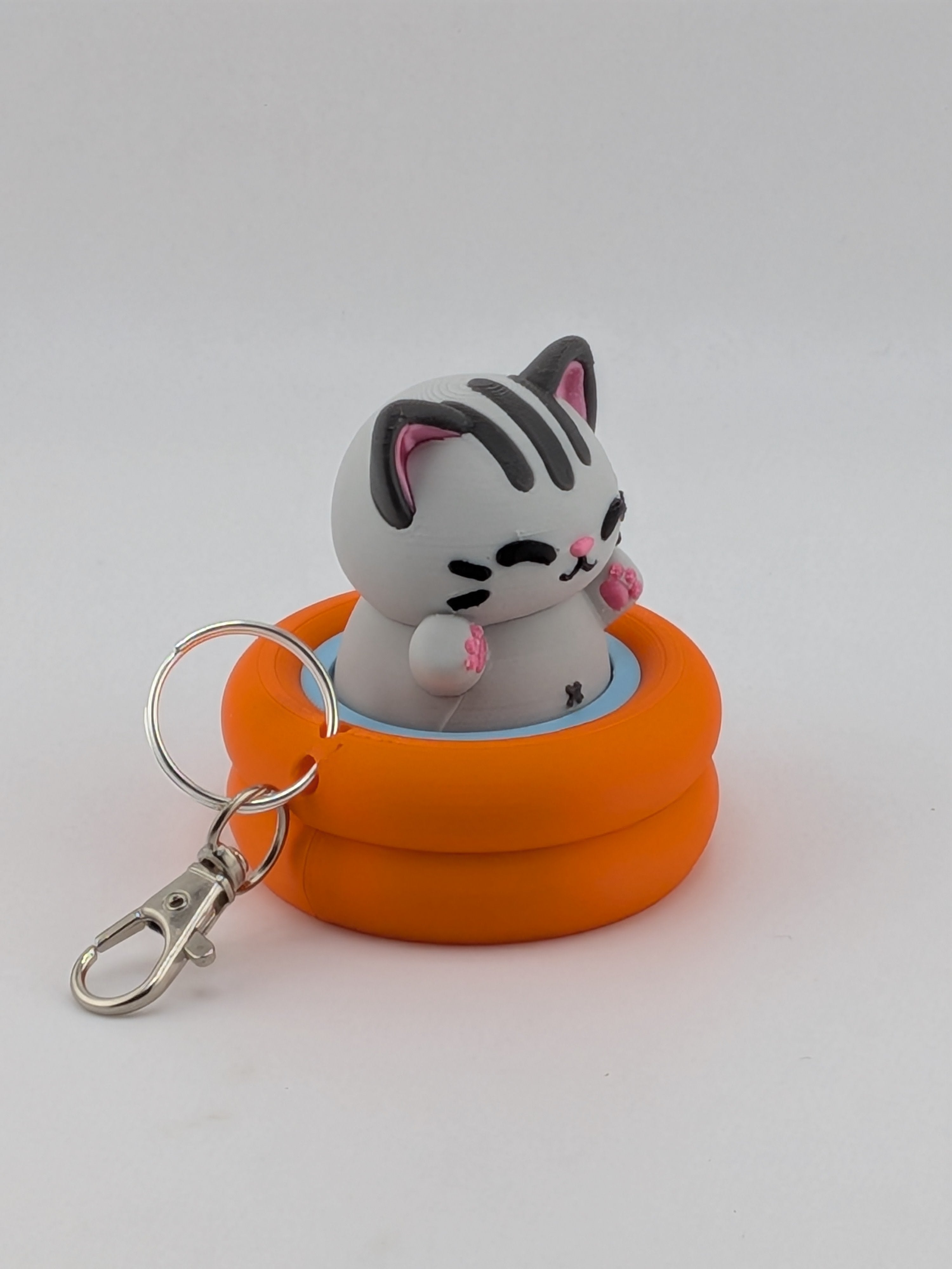 Pool Animal Fidget Keychain Cute Floating Clicker