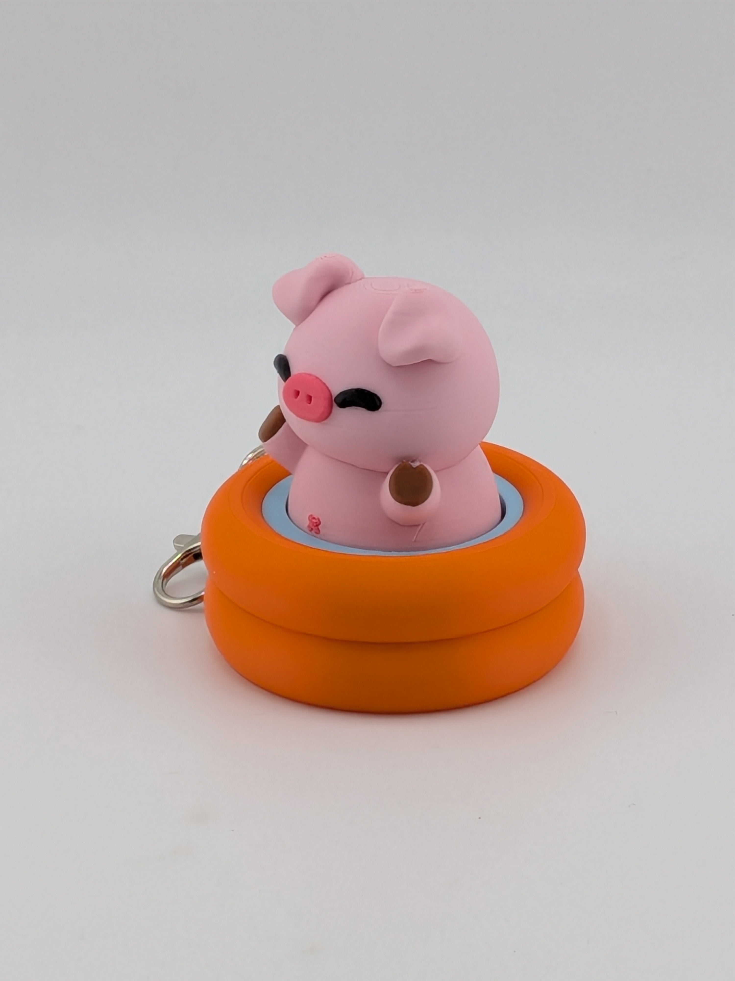 Pool Animal Fidget Keychain Cute Floating Clicker