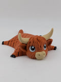 Flexi Highland Cow Toy Fidget Desk Companion