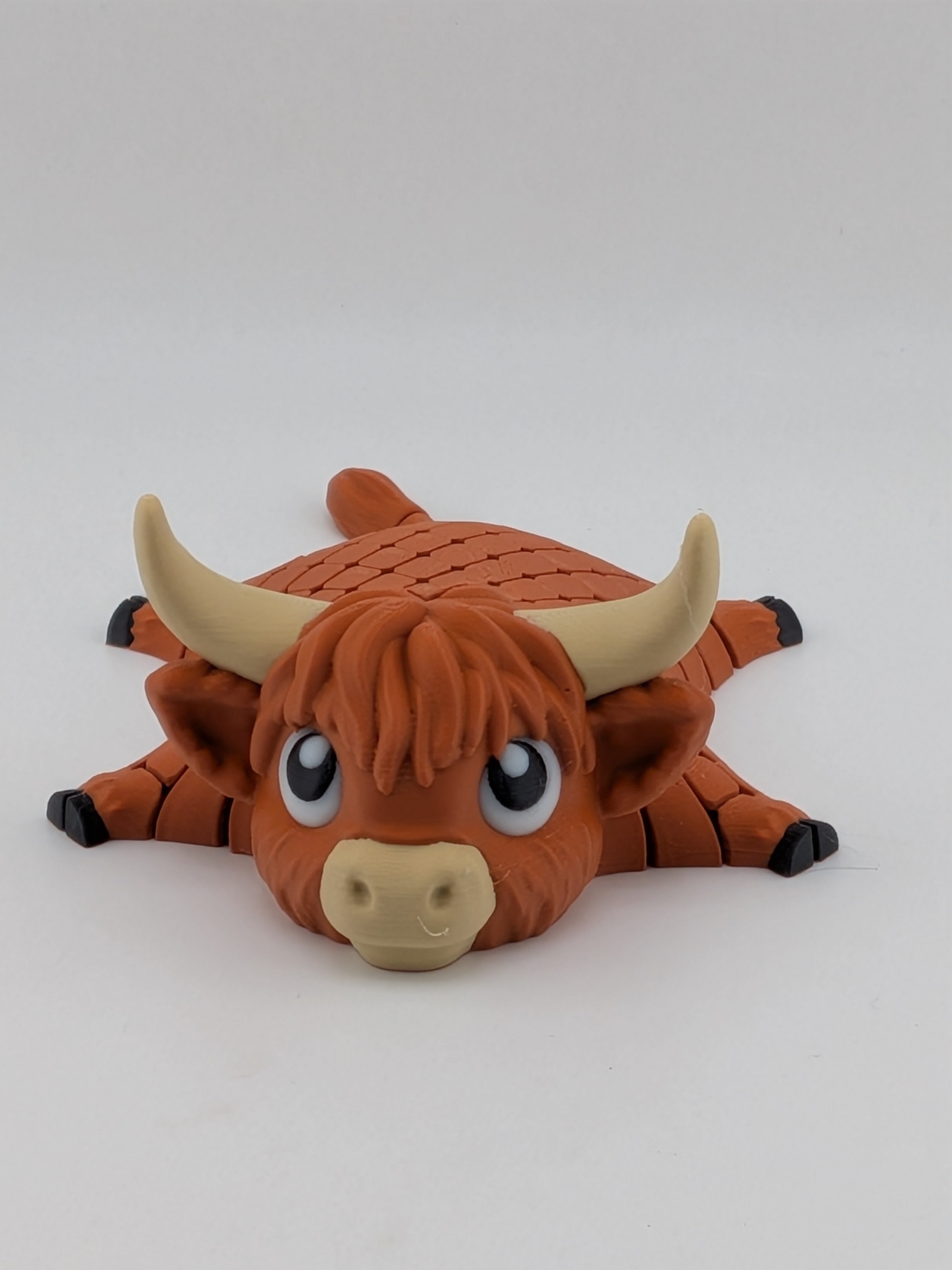 Flexi Highland Cow Toy Fidget Desk Companion