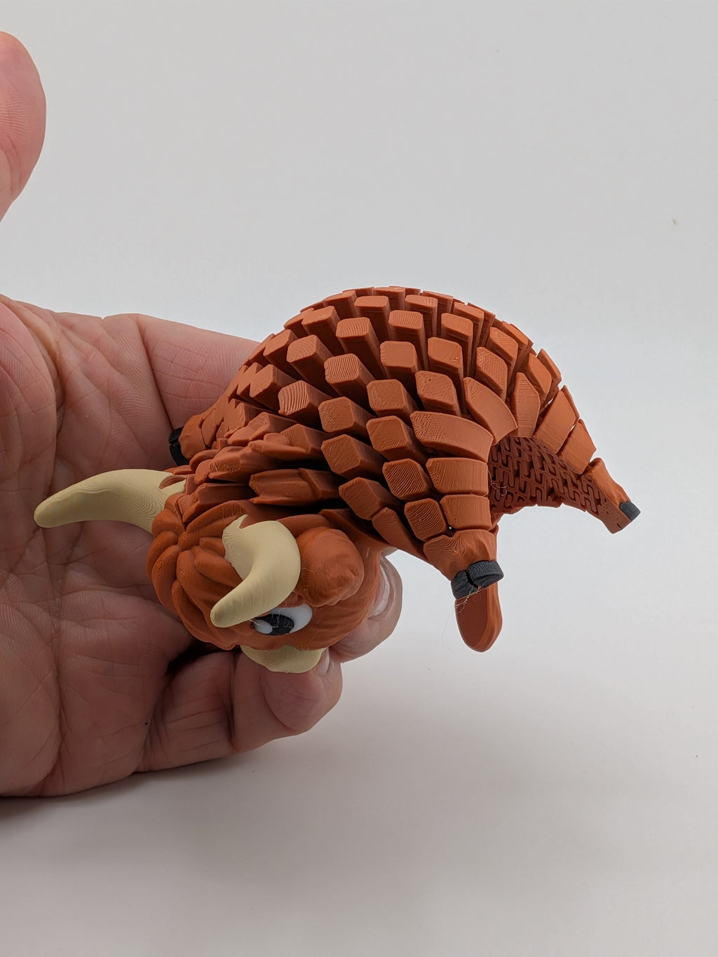 Flexi Highland Cow Toy Fidget Desk Companion