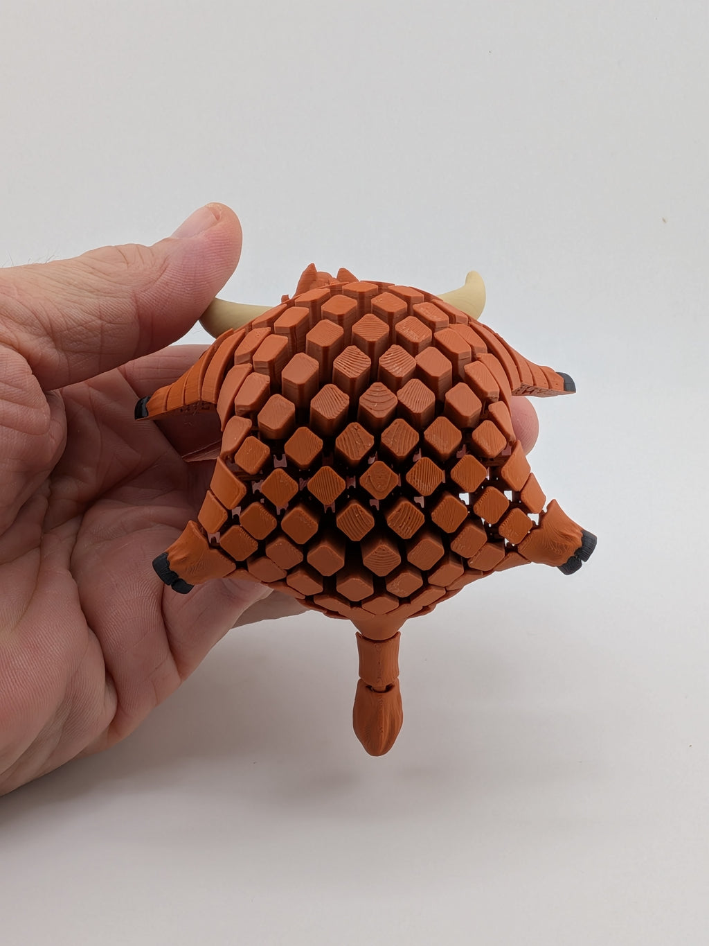 Flexi Highland Cow Toy Fidget Desk Companion