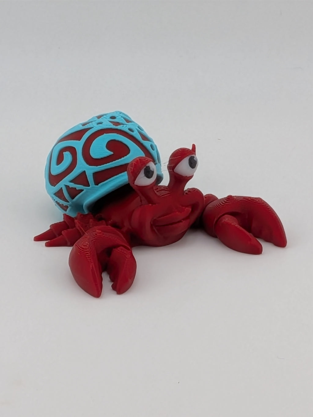 Tattooed Shell Hermit Crab Magnet 3D Printed Cute Refrigerator Crustacean