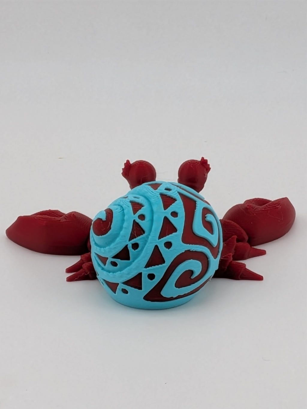 Tattooed Shell Hermit Crab Magnet 3D Printed Cute Refrigerator Crustacean