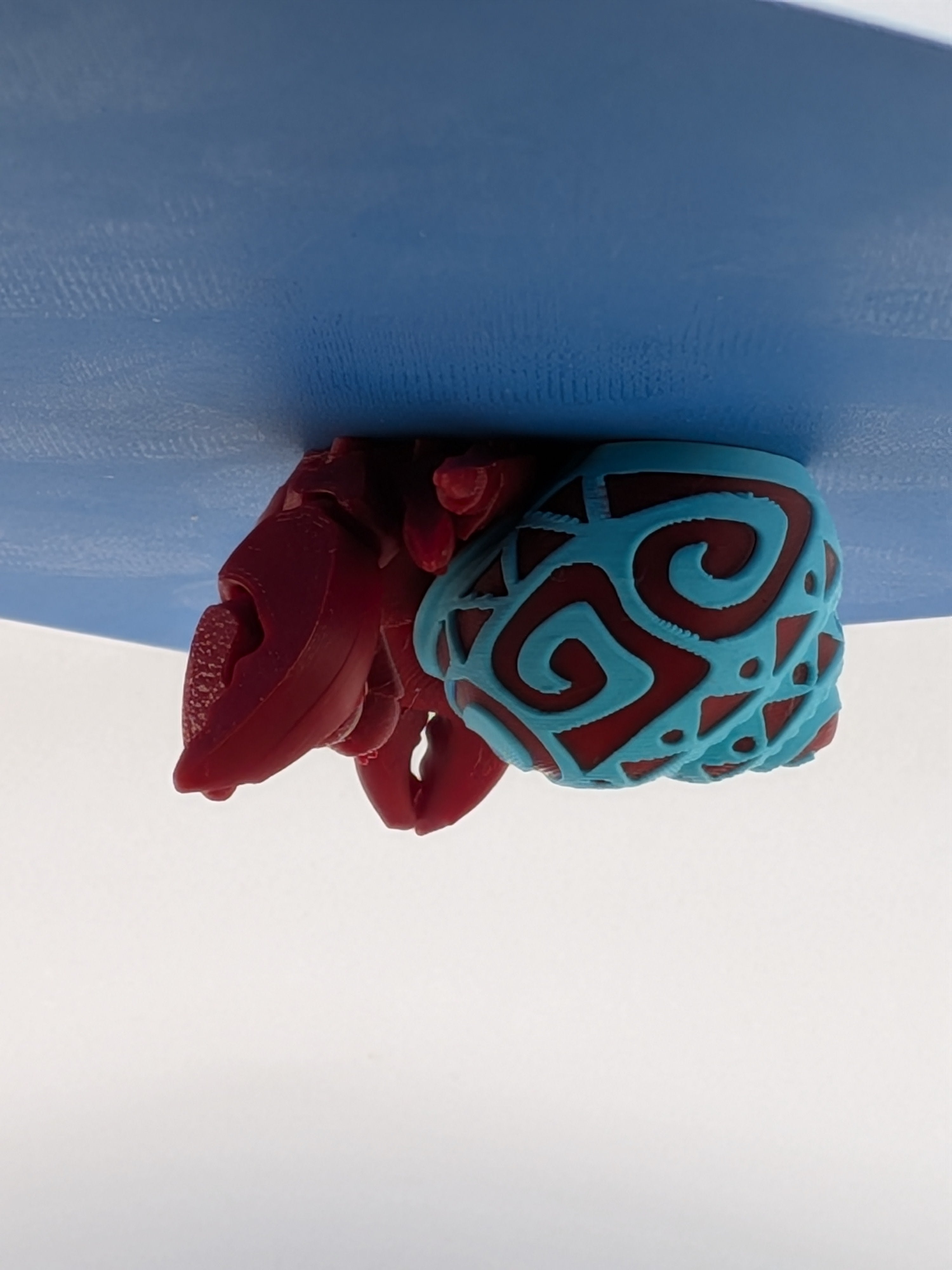 Tattooed Shell Hermit Crab Magnet 3D Printed Cute Refrigerator Crustacean