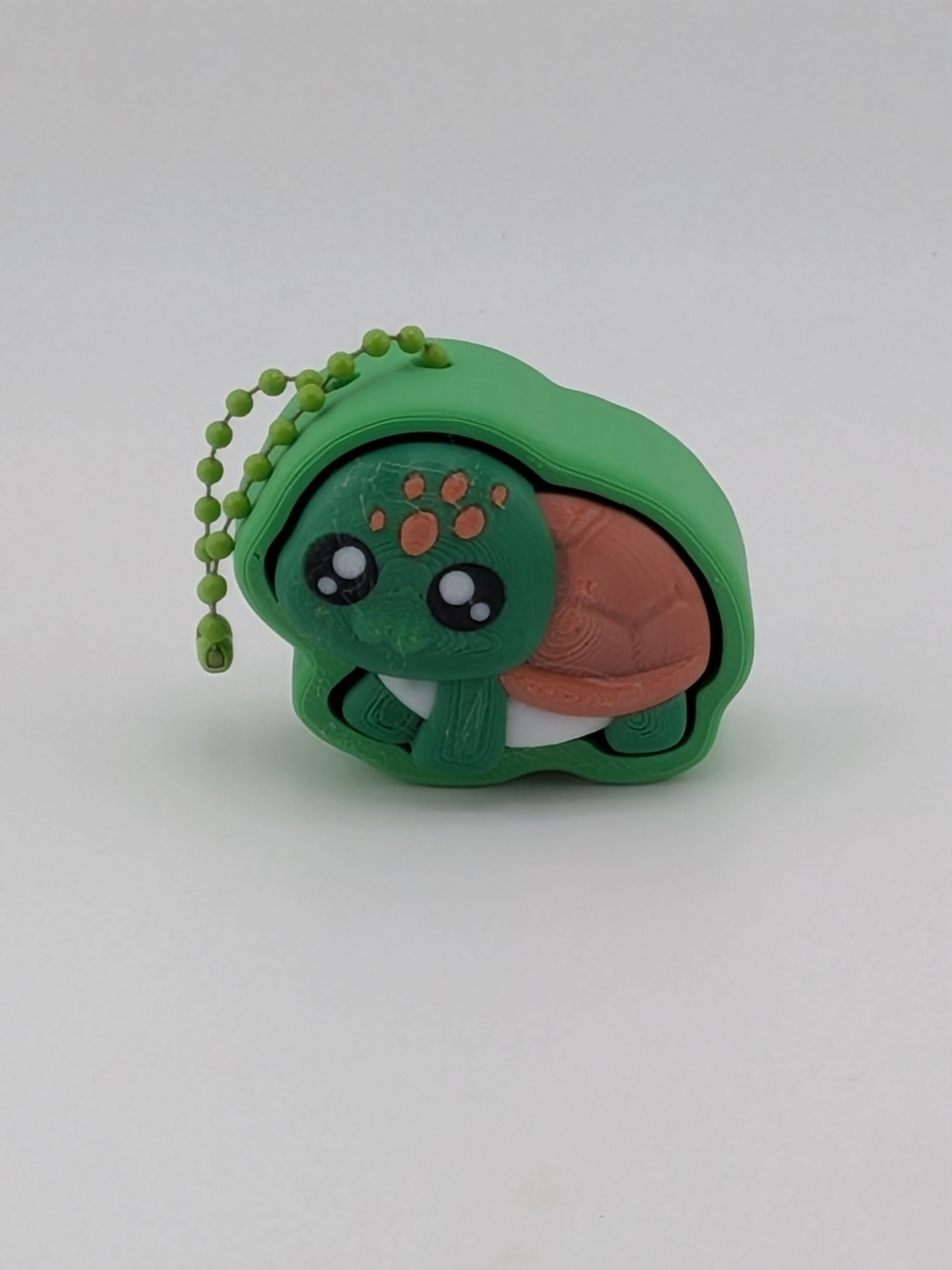 Beach Theme Fidget Keychain Cute Ocean Sun Turtle Shell Clicker Toy
