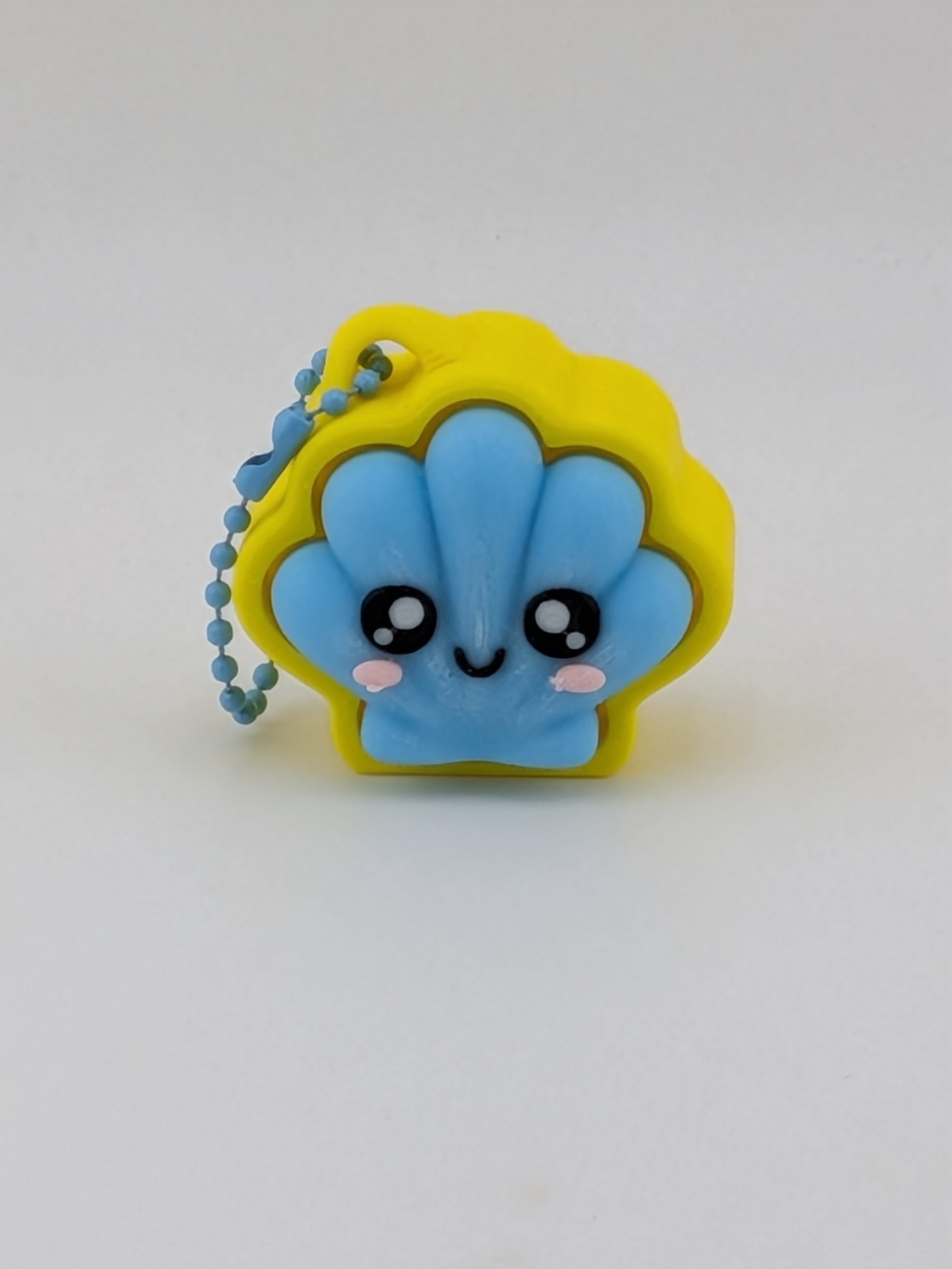 Beach Theme Fidget Keychain Cute Ocean Sun Turtle Shell Clicker Toy