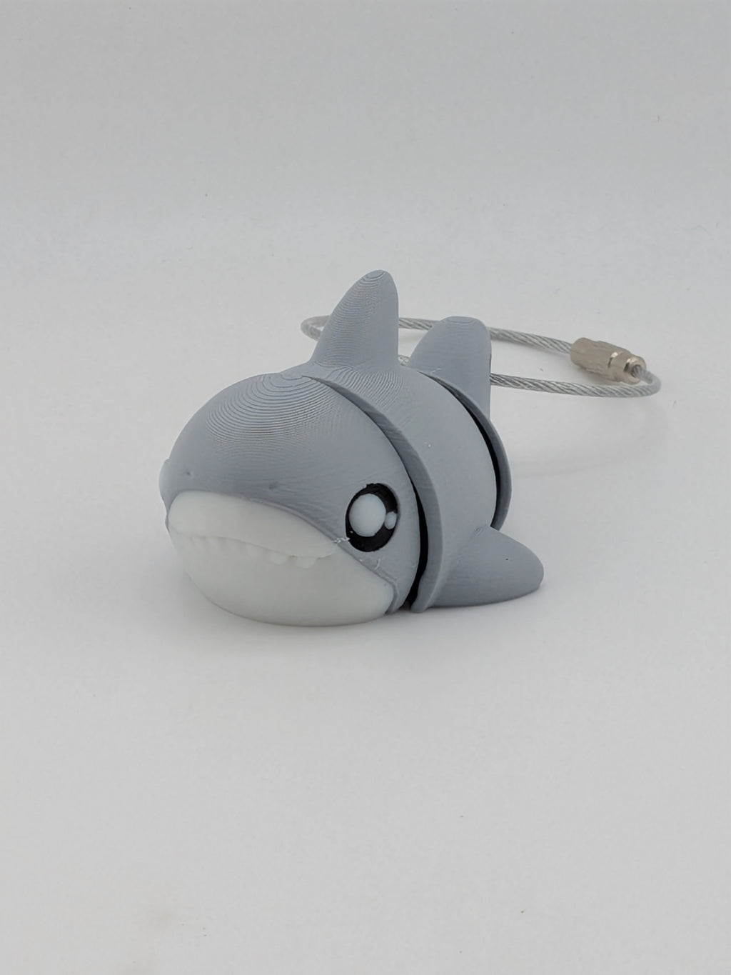Articulated Shark Keychain Buddy Flexi Ocean Animal Cable Ring Toy