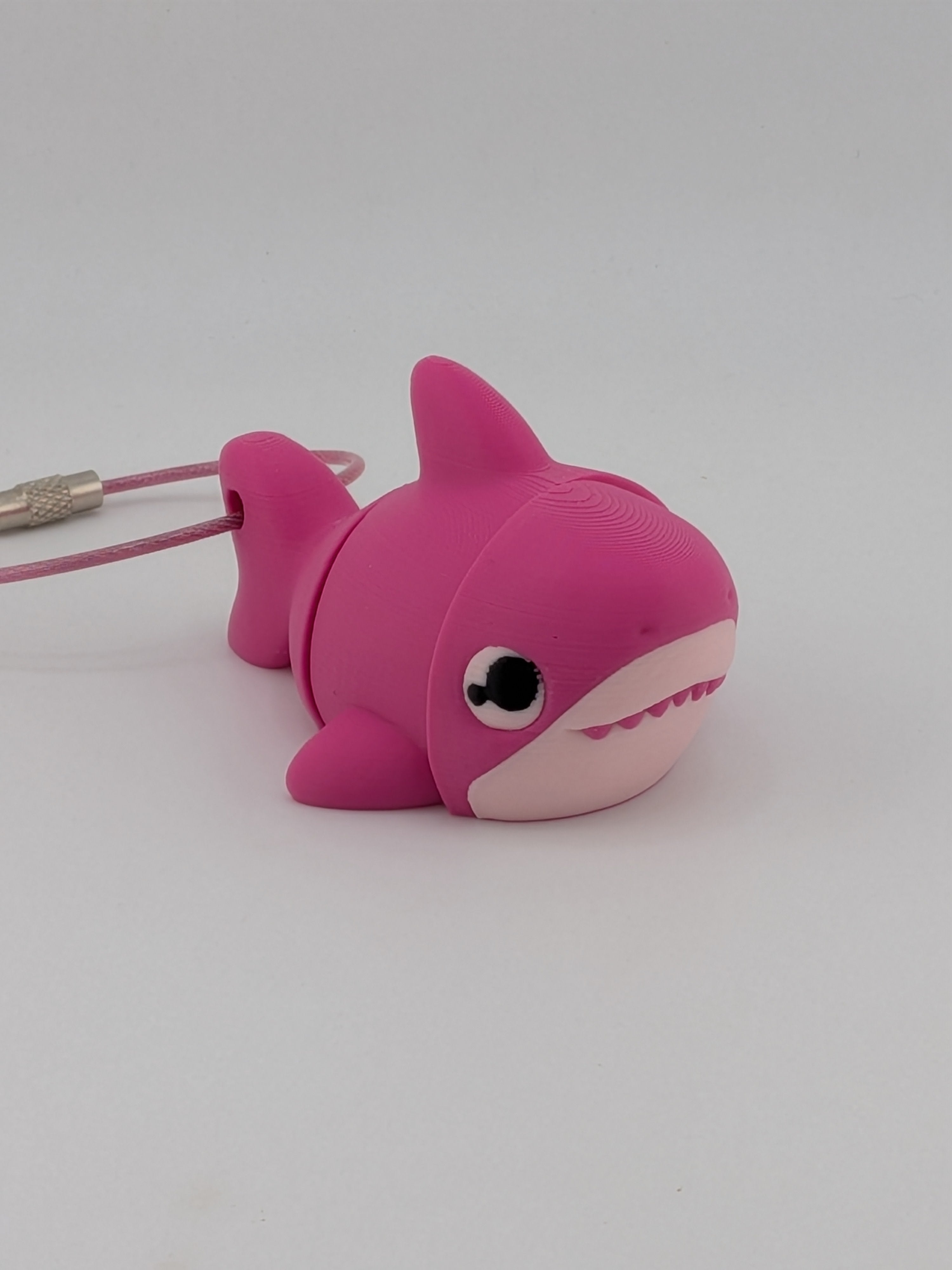 Articulated Shark Keychain Buddy Flexi Ocean Animal Cable Ring Toy