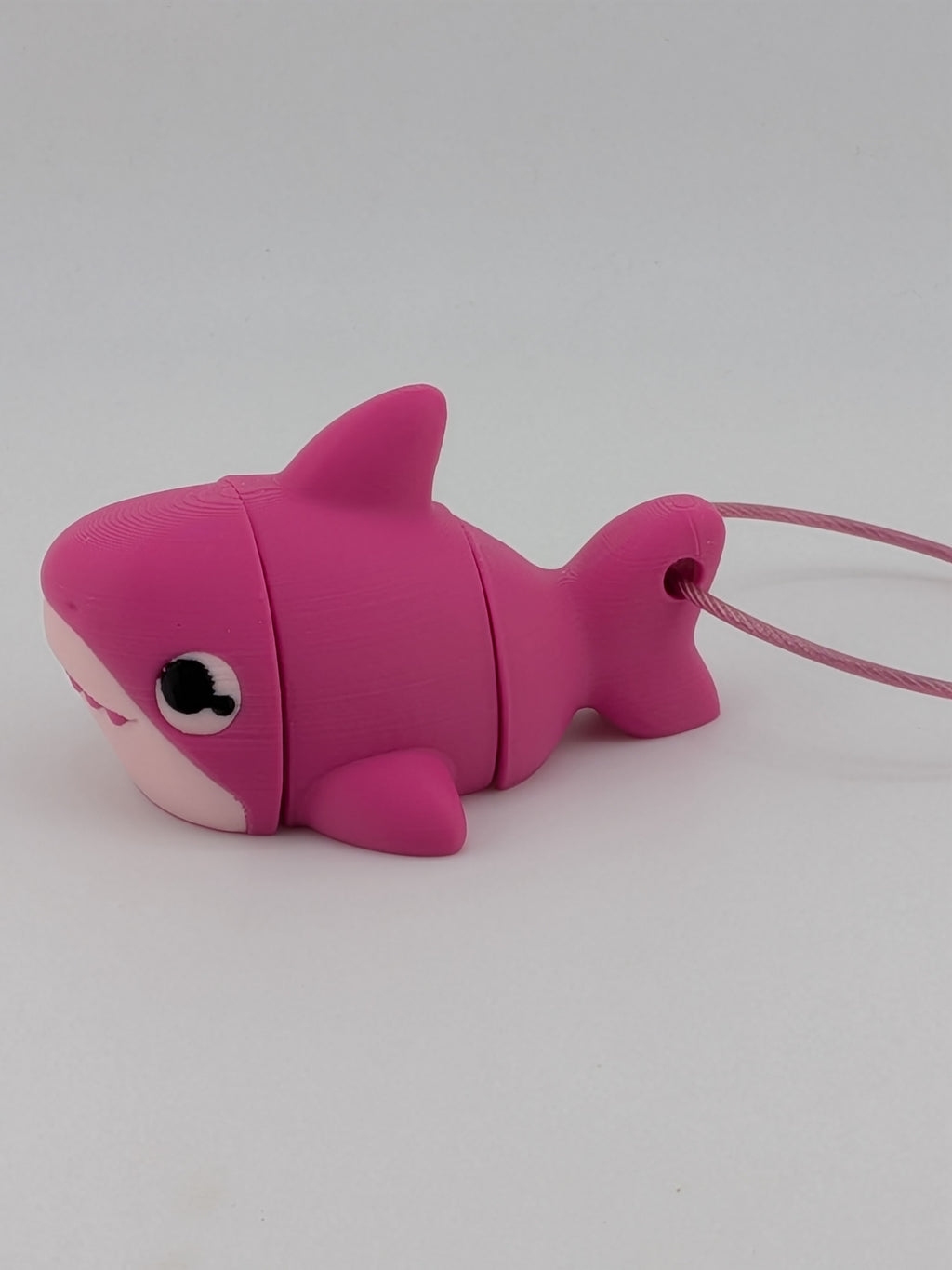 Articulated Shark Keychain Buddy Flexi Ocean Animal Cable Ring Toy