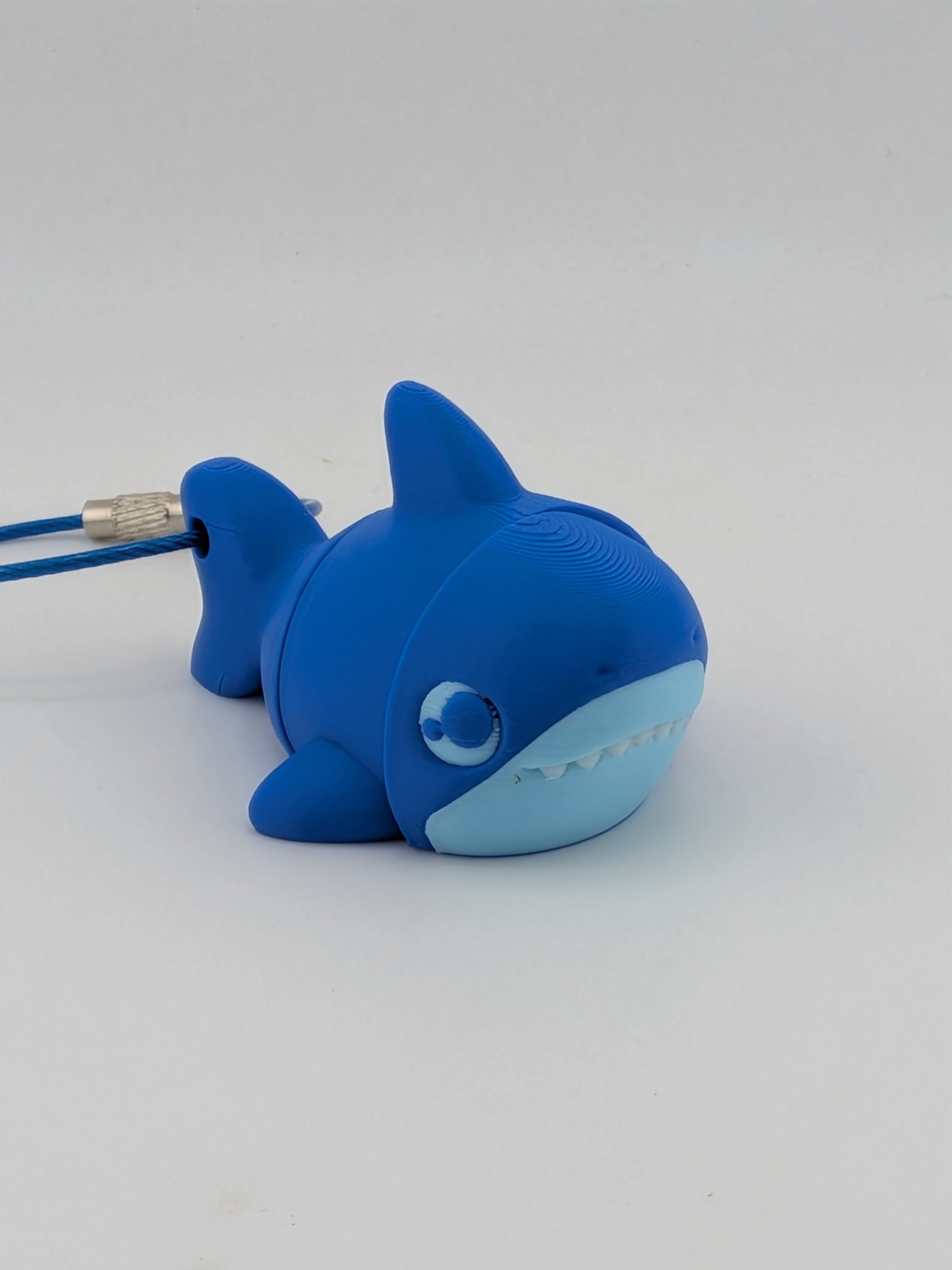 Articulated Shark Keychain Buddy Flexi Ocean Animal Cable Ring Toy