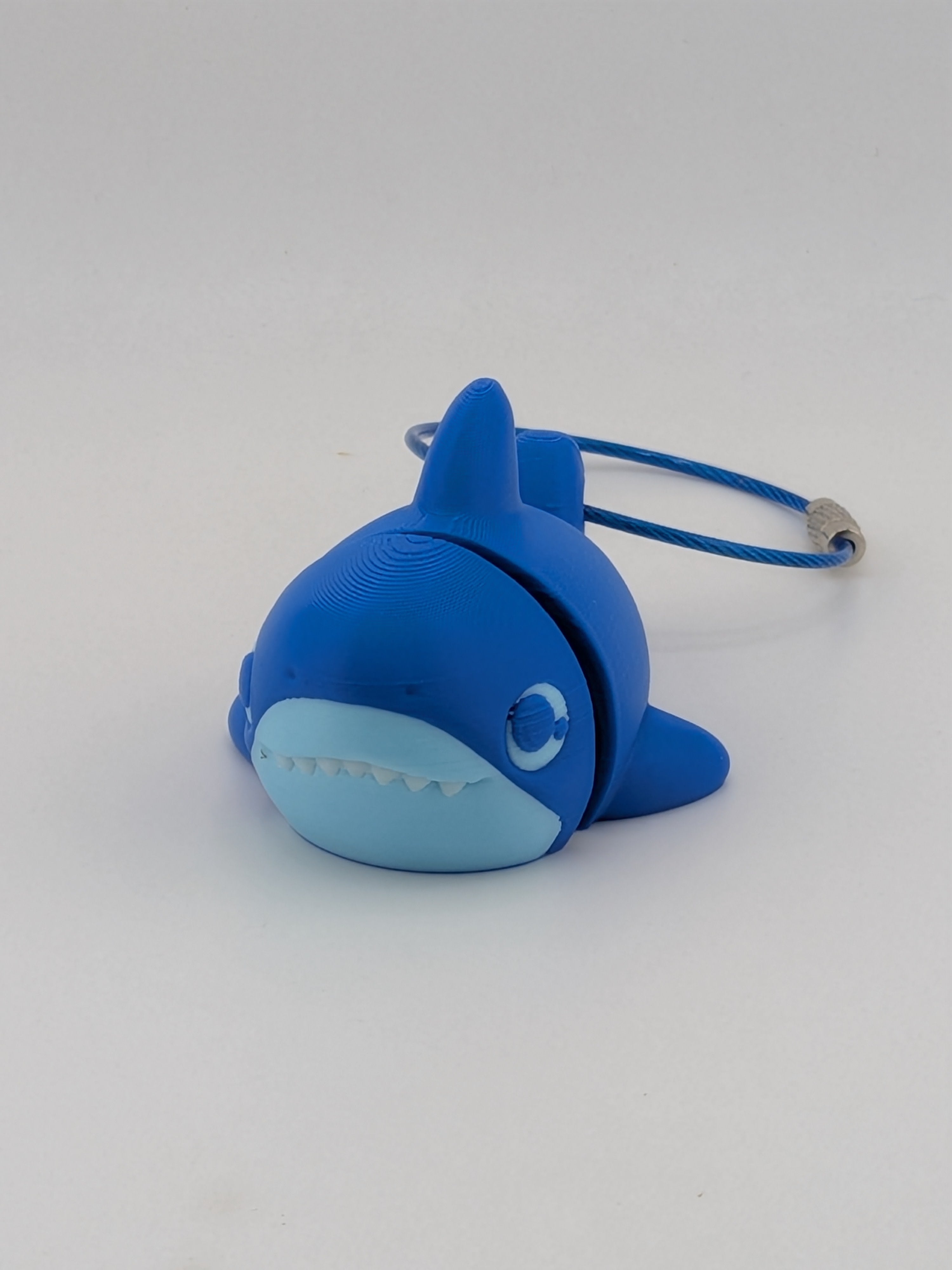 Articulated Shark Keychain Buddy Flexi Ocean Animal Cable Ring Toy