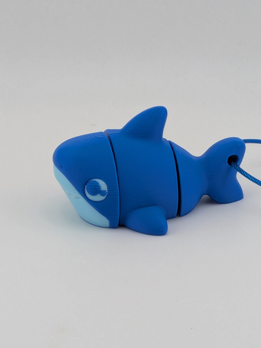 Articulated Shark Keychain Buddy Flexi Ocean Animal Cable Ring Toy