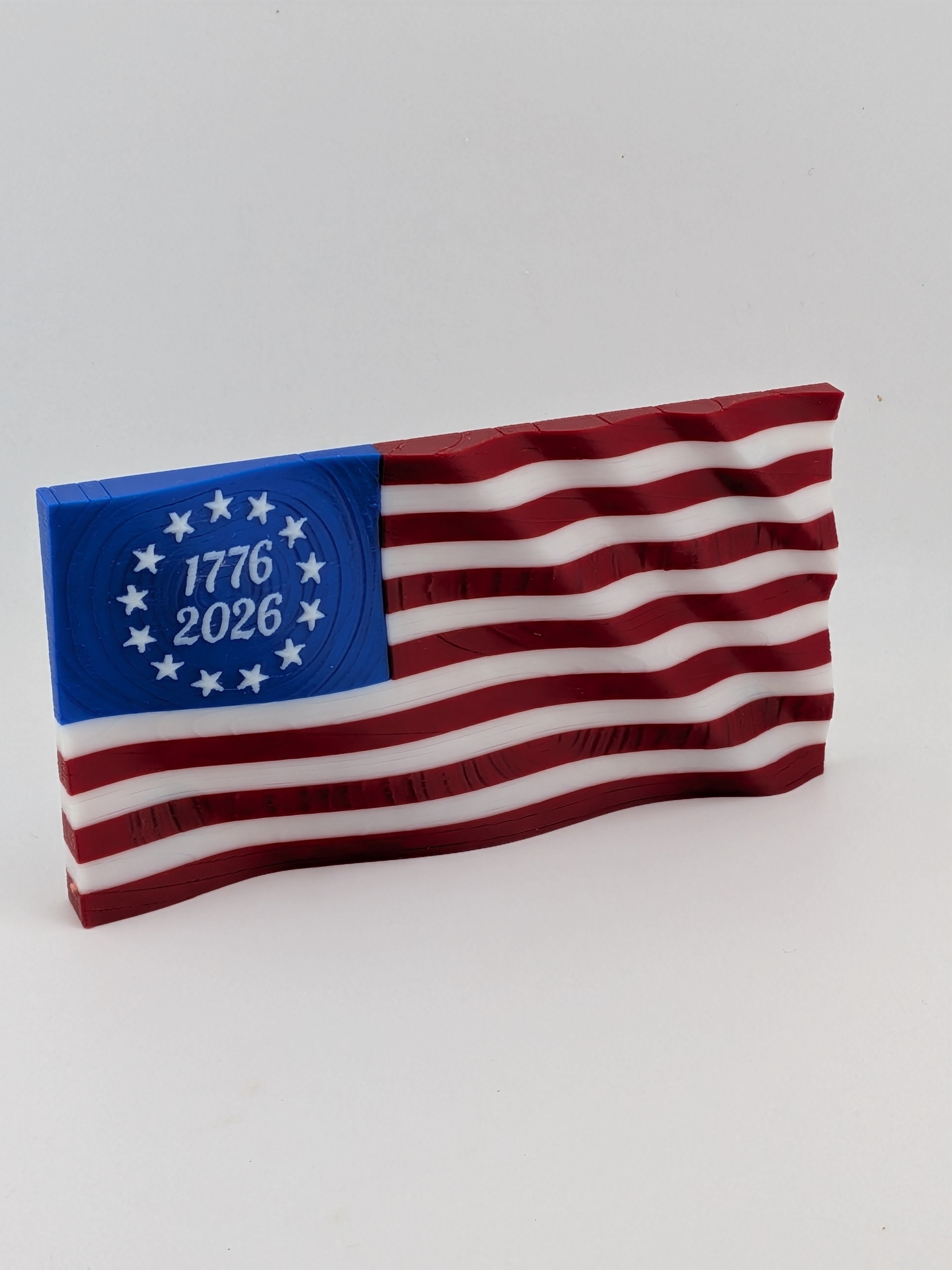 5.5 Inch American Flag Waving Magnet 250th USA Anniversary Historical