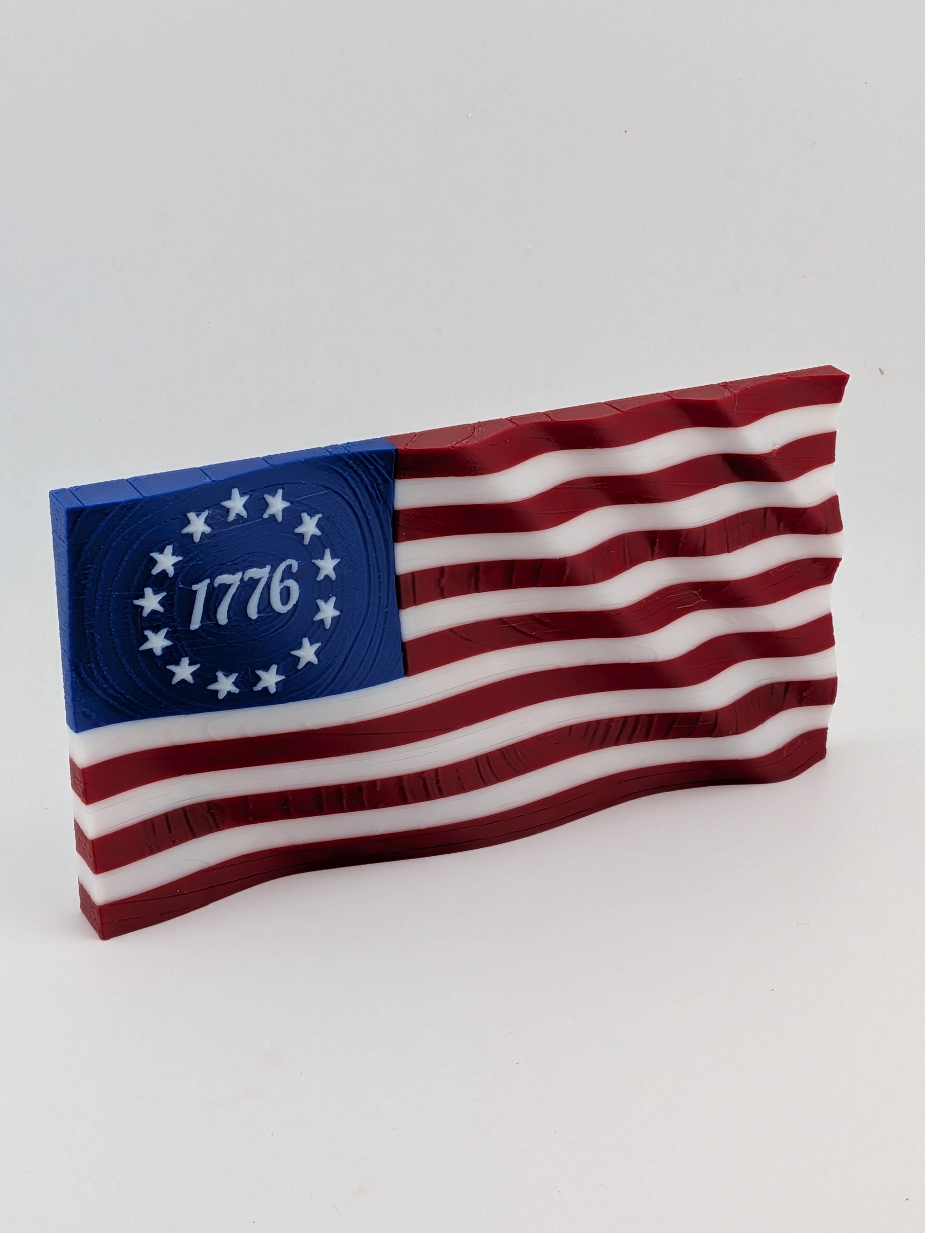 5.5 Inch American Flag Waving Magnet 250th USA Anniversary Historical