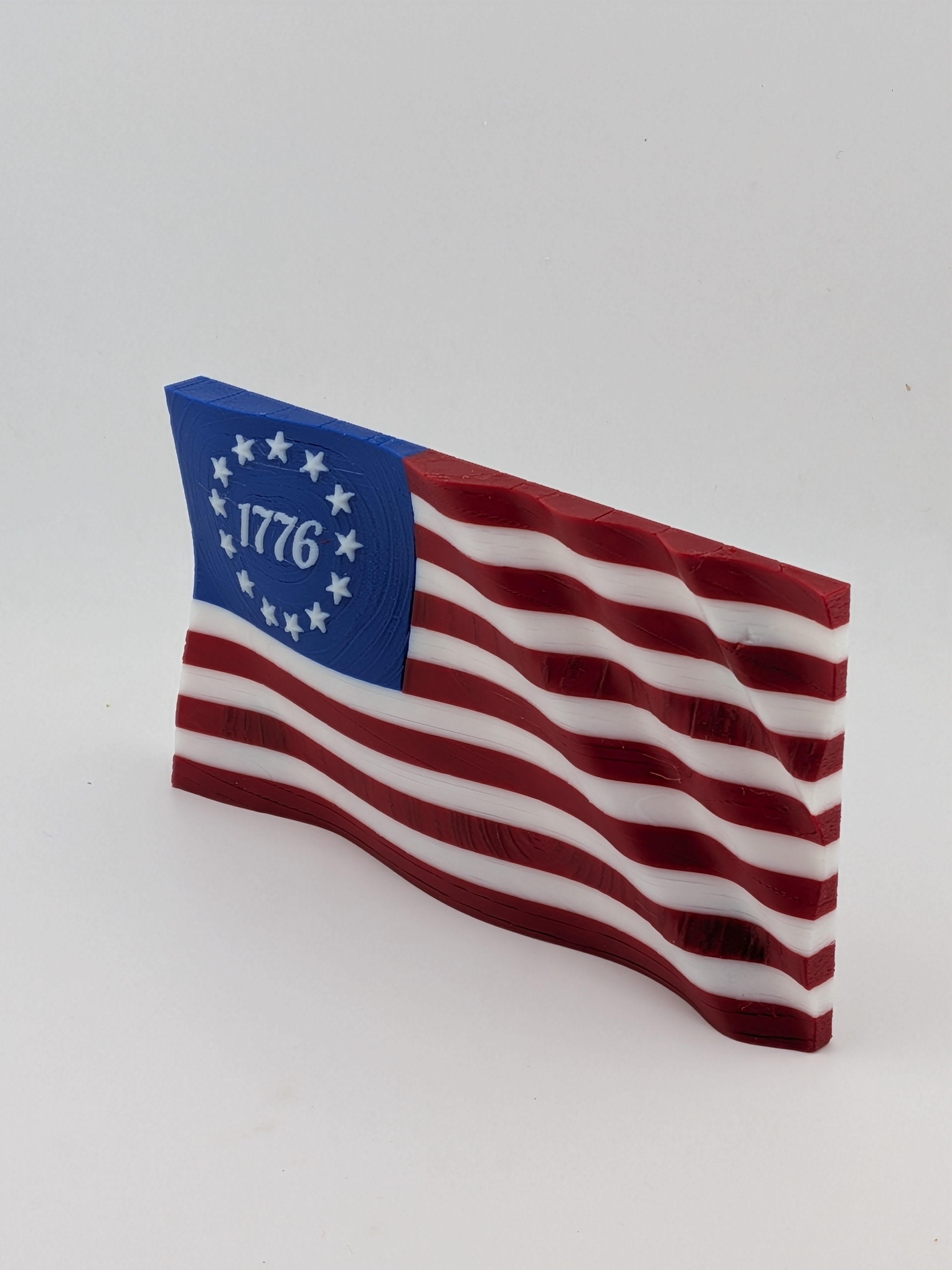 5.5 Inch American Flag Waving Magnet 250th USA Anniversary Historical