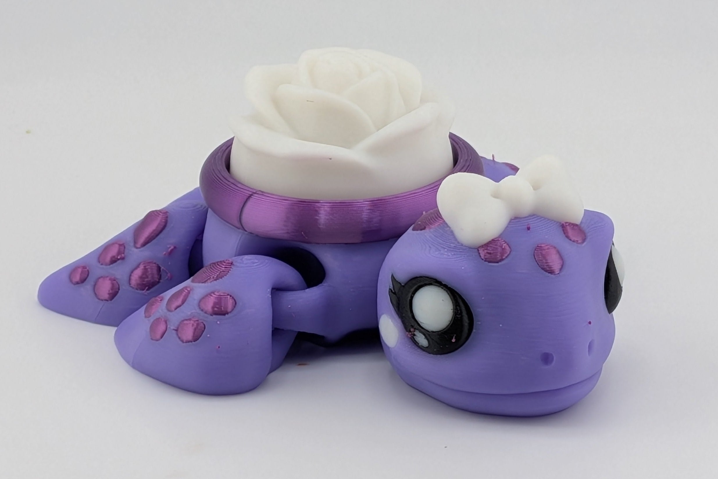 Articulated Sea Turtle Fidget Cute Ocean Animal Flower Shell Clicker Toy