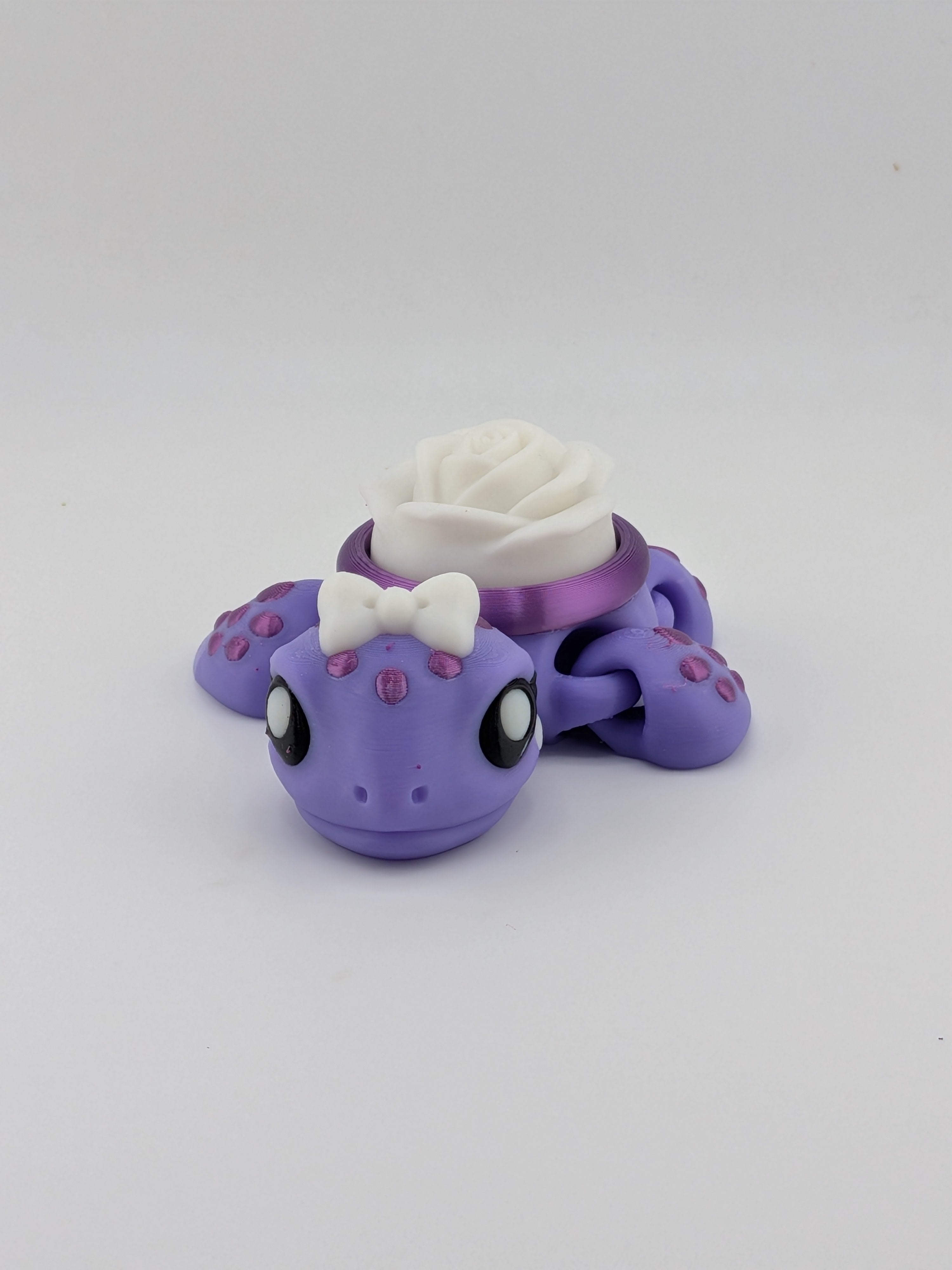 Articulated Sea Turtle Fidget Cute Ocean Animal Flower Shell Clicker Toy