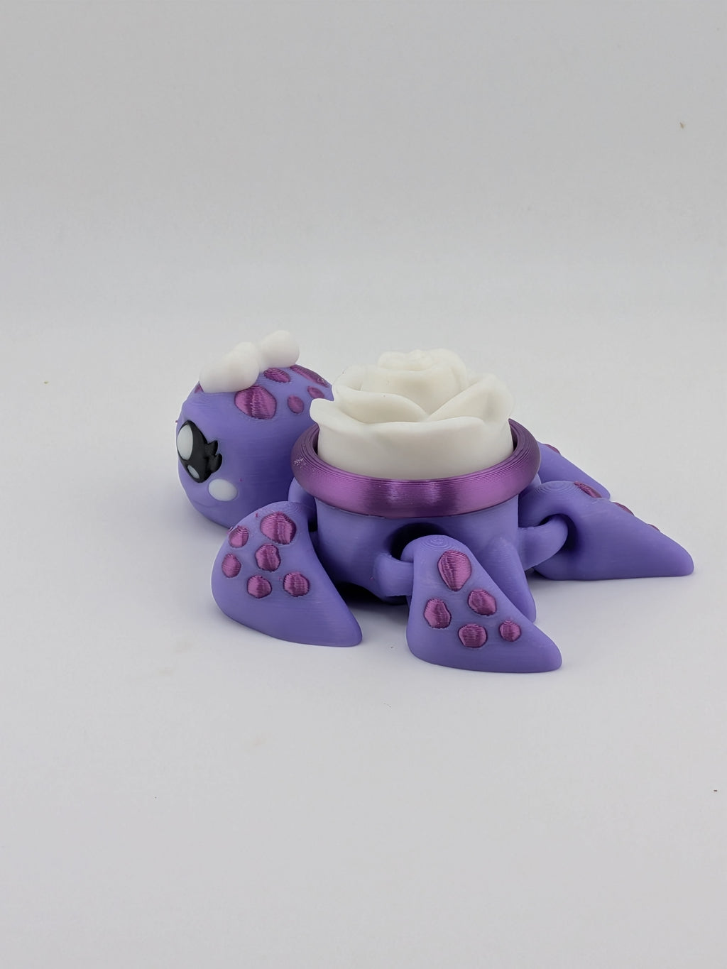 Articulated Sea Turtle Fidget Cute Ocean Animal Flower Shell Clicker Toy