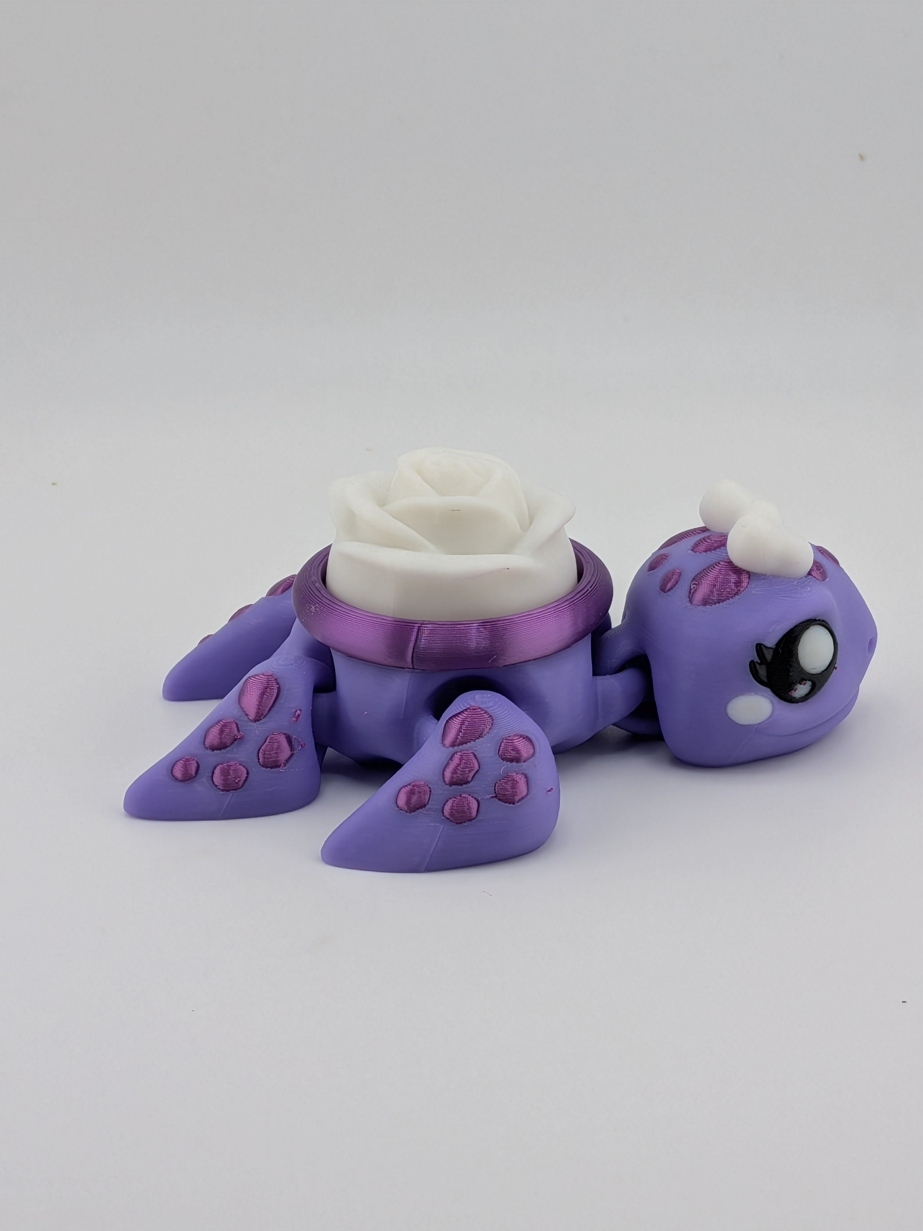 Articulated Sea Turtle Fidget Cute Ocean Animal Flower Shell Clicker Toy