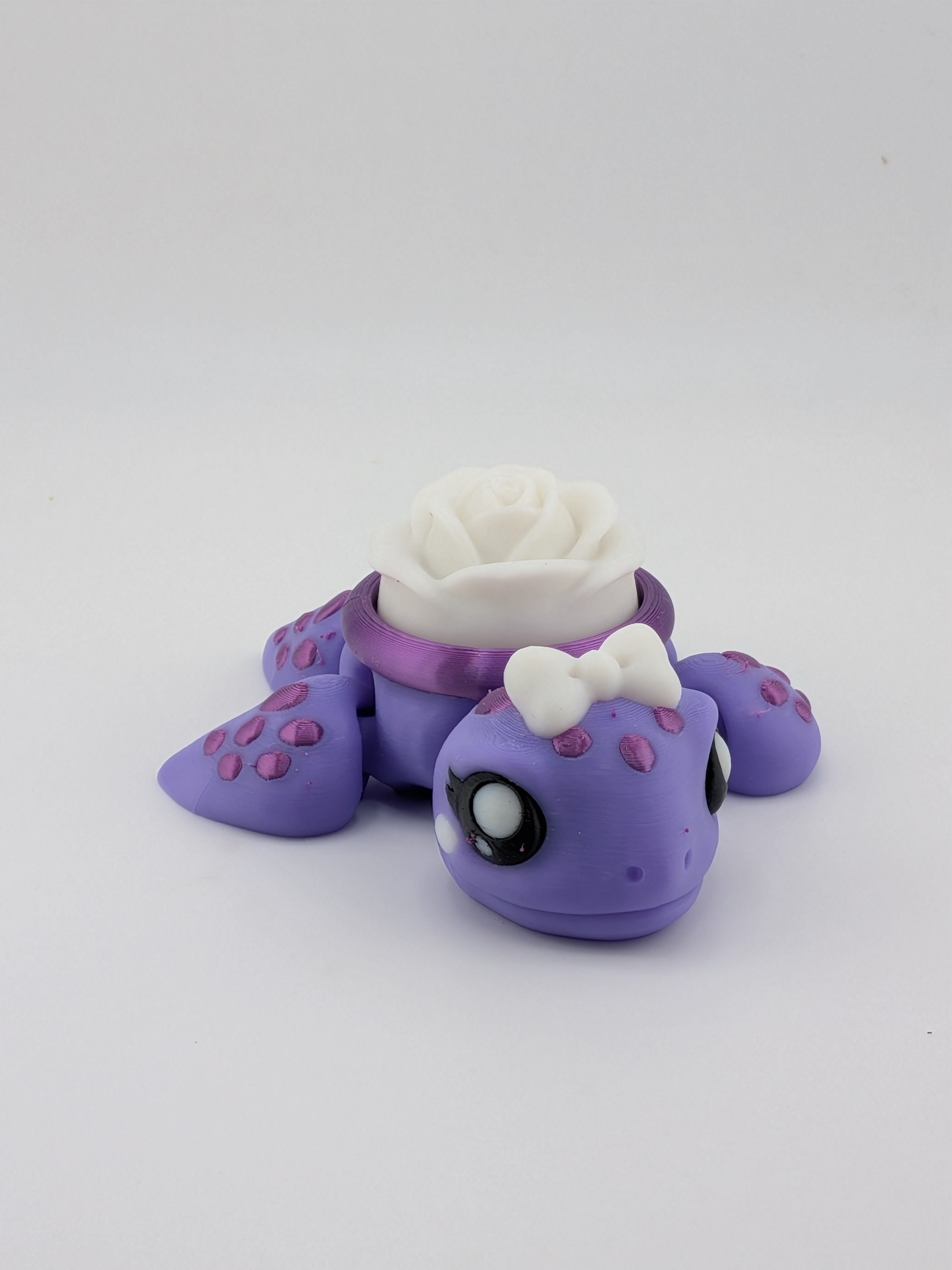 Articulated Sea Turtle Fidget Cute Ocean Animal Flower Shell Clicker Toy