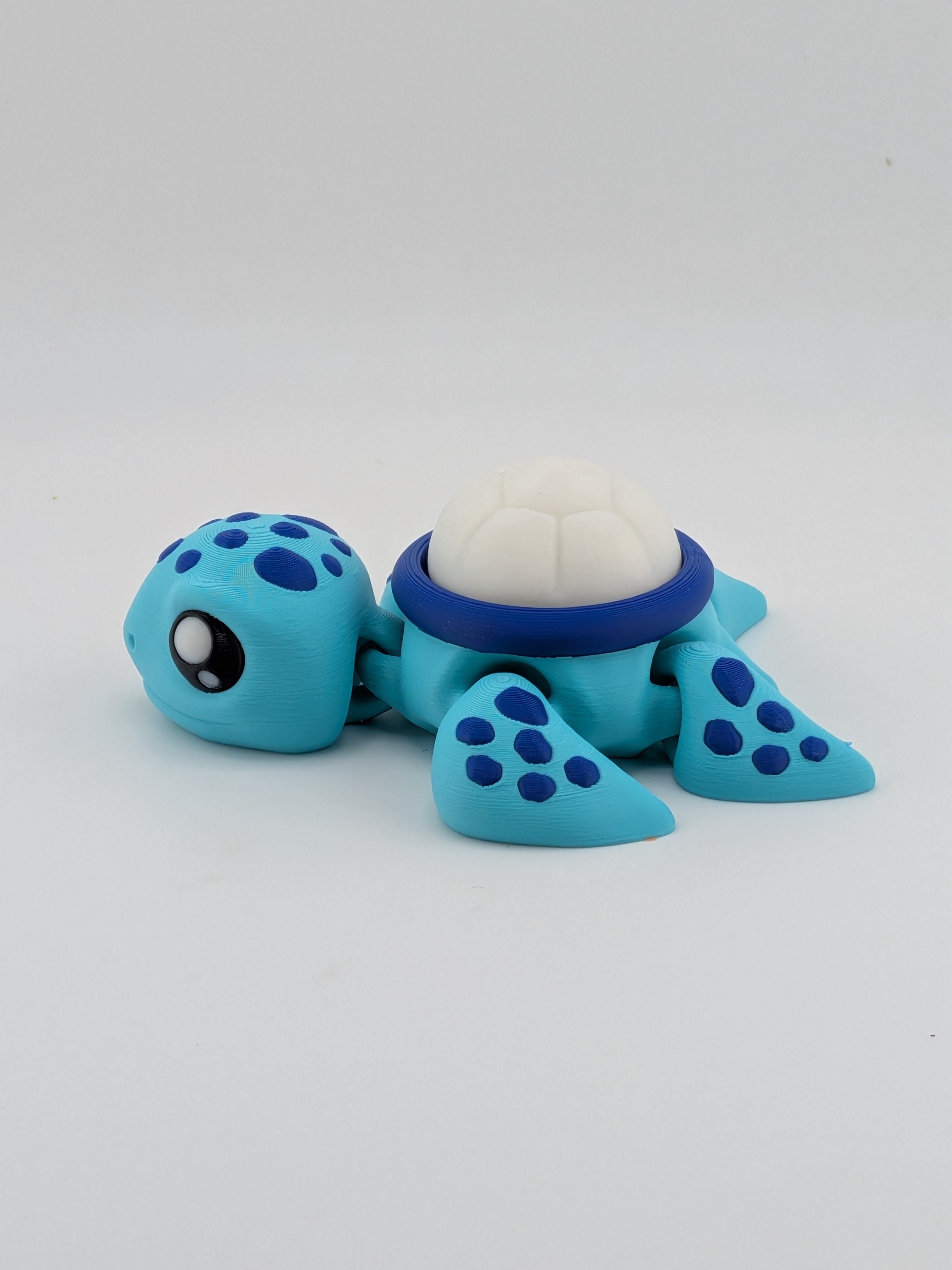 Articulated Sea Turtle Fidget Cute Ocean Animal Flower Shell Clicker Toy