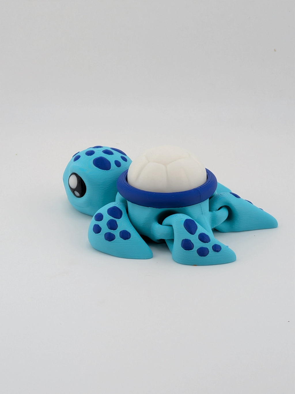 Articulated Sea Turtle Fidget Cute Ocean Animal Flower Shell Clicker Toy