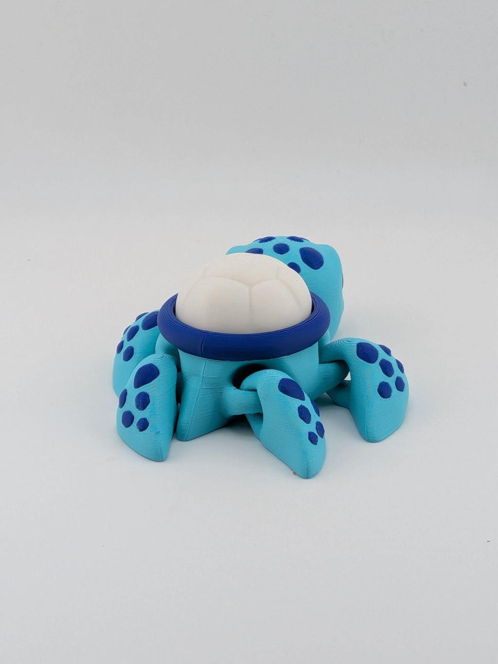 Articulated Sea Turtle Fidget Cute Ocean Animal Flower Shell Clicker Toy
