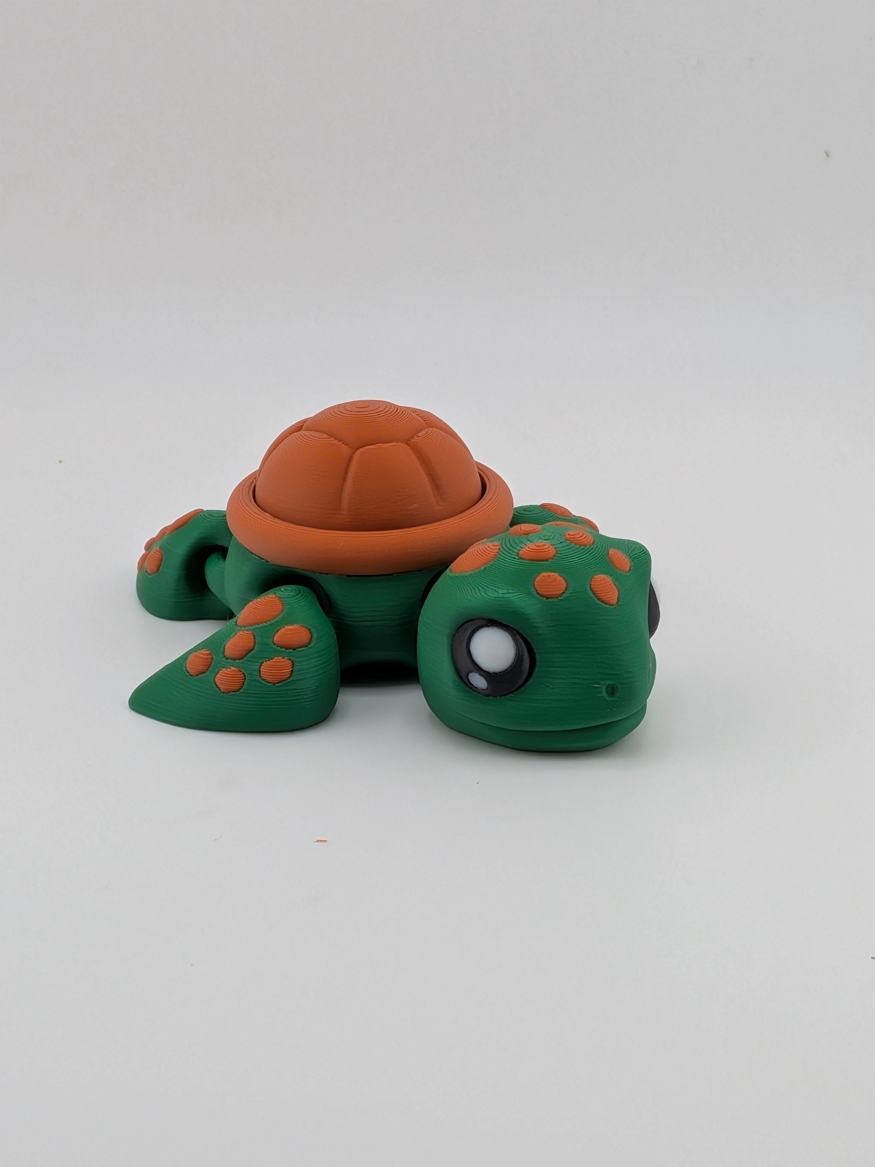 Articulated Sea Turtle Fidget Cute Ocean Animal Flower Shell Clicker Toy