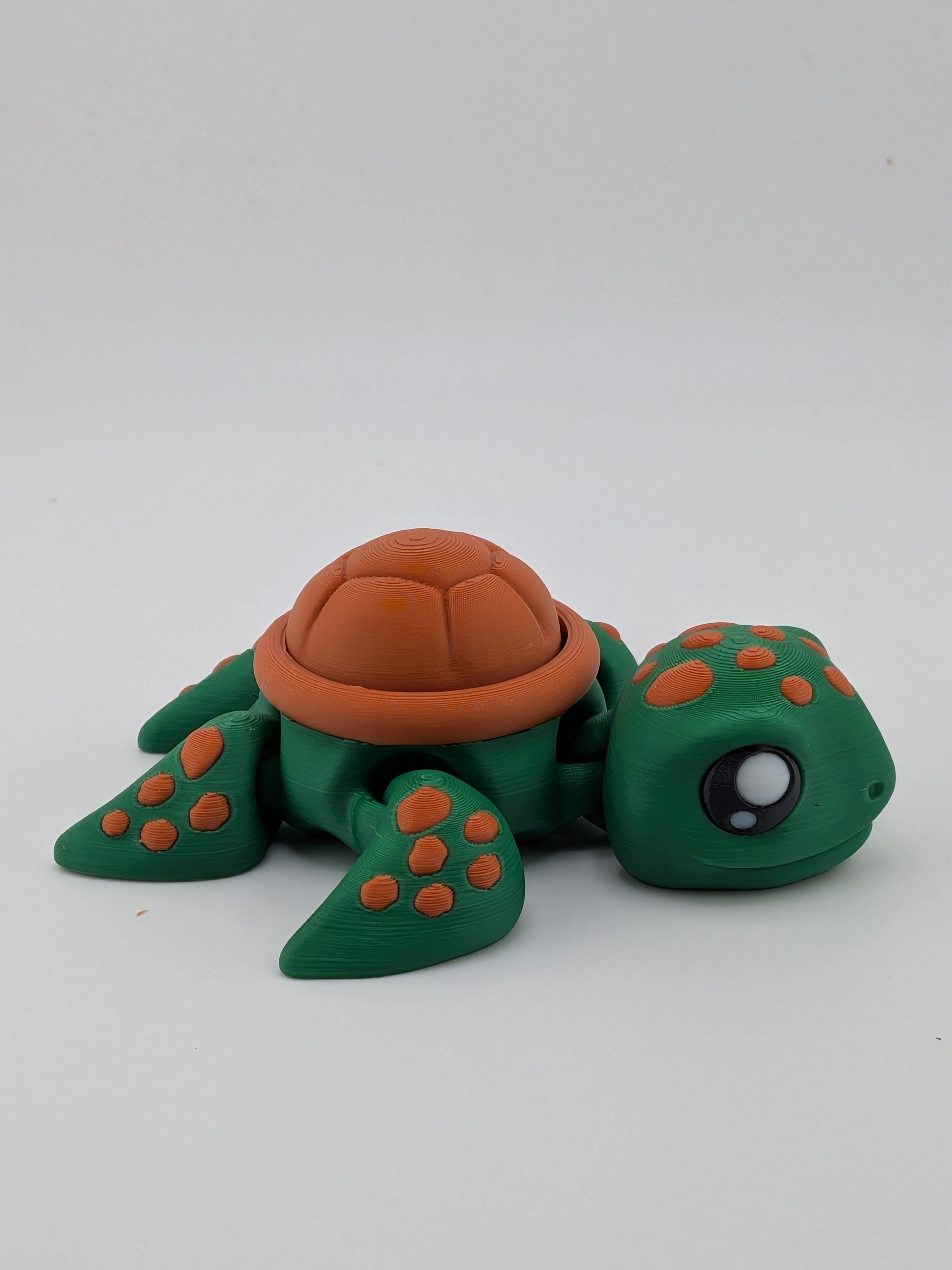 Articulated Sea Turtle Fidget Cute Ocean Animal Flower Shell Clicker Toy
