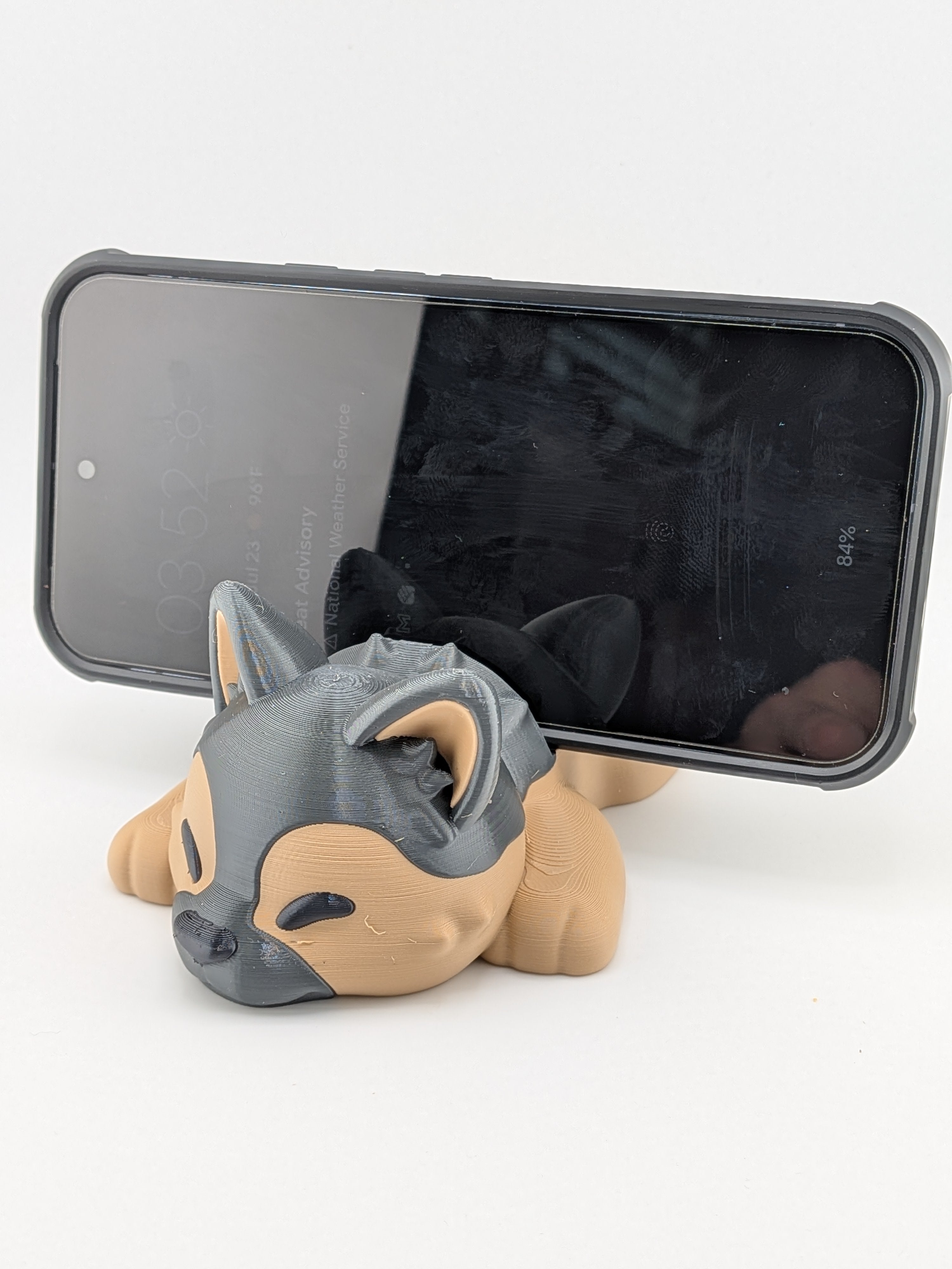 5.75 Inch Dog Phone Holder Corgi Doberman German Shepherd 3D Printed Desk Pet Stand