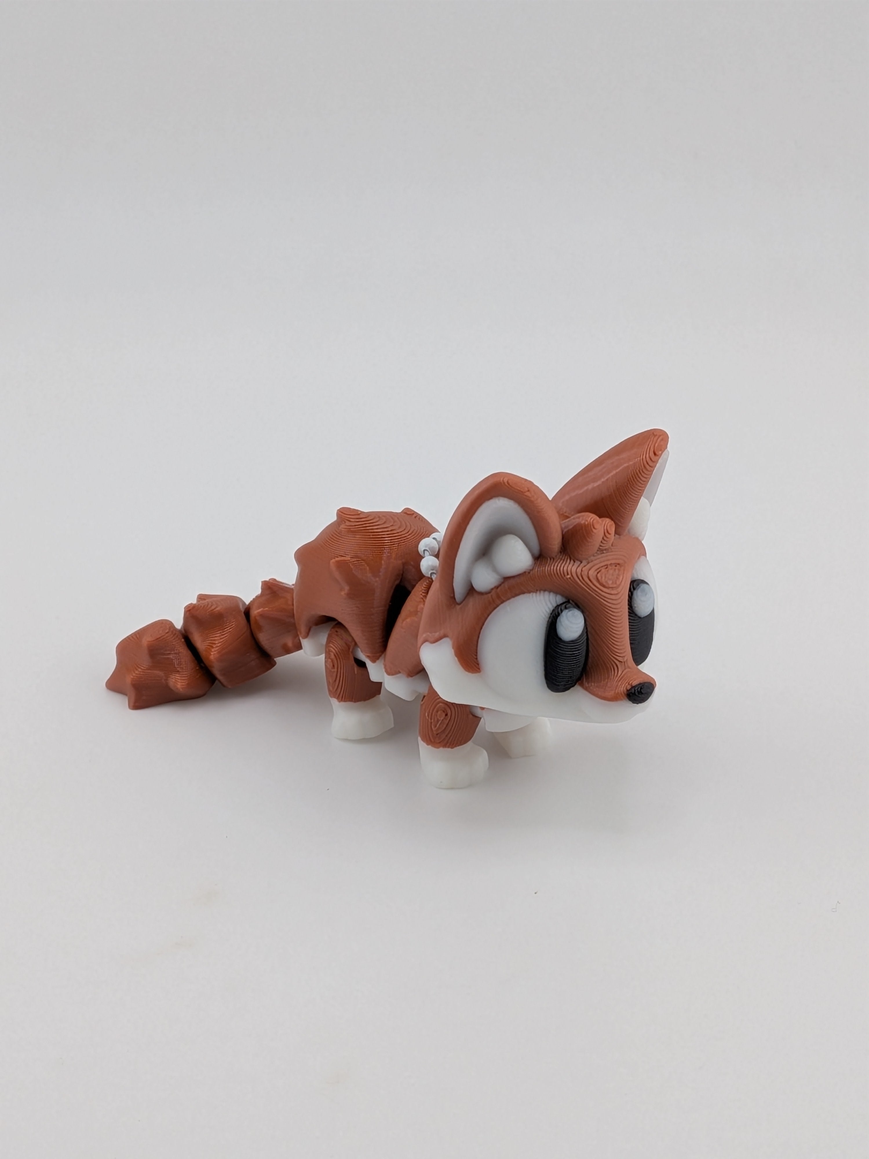 Articulated Fennec Fox Keychain Buddy Cute Flexi Desert Animal Toy