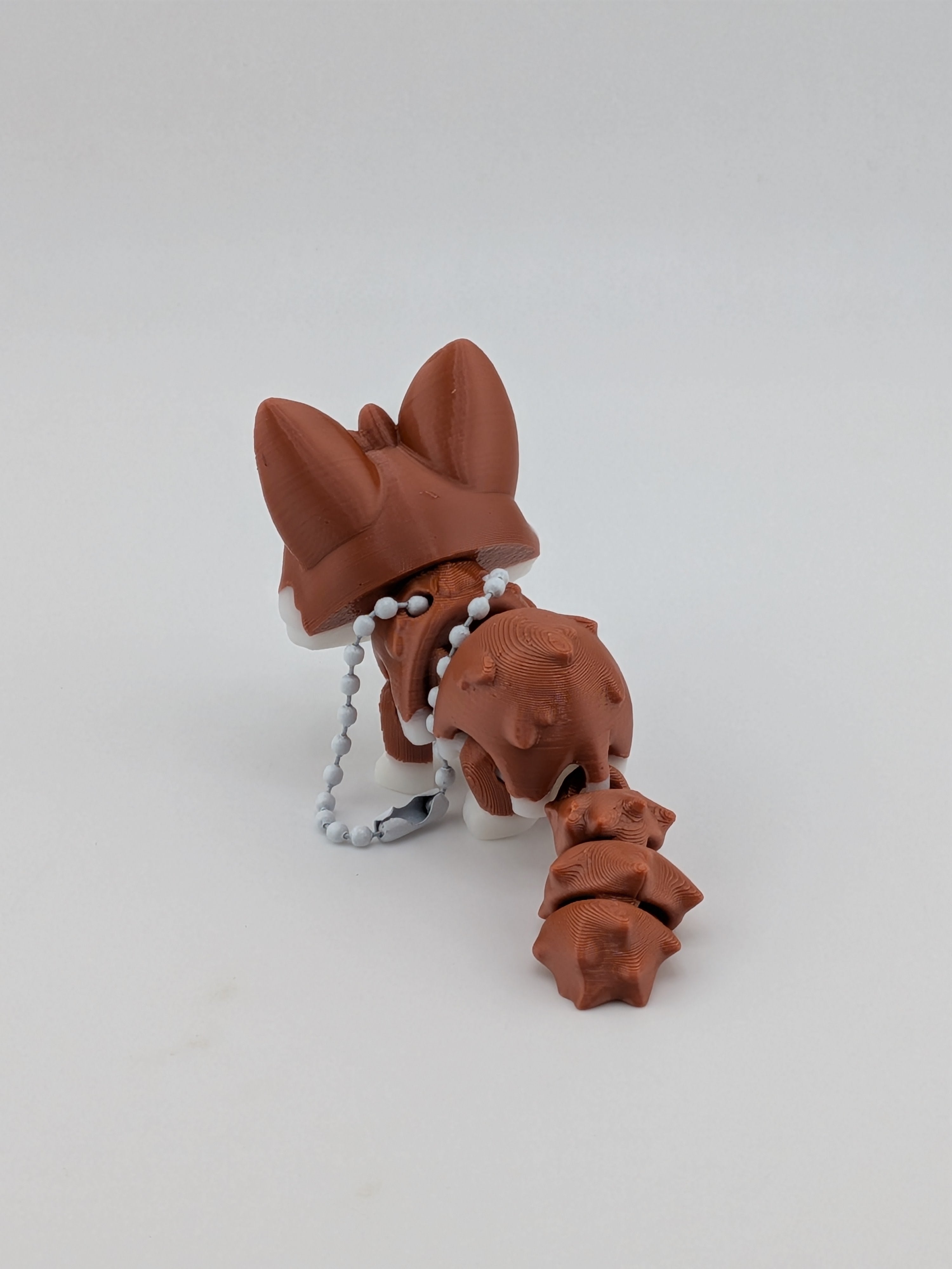 Articulated Fennec Fox Keychain Buddy Cute Flexi Desert Animal Toy