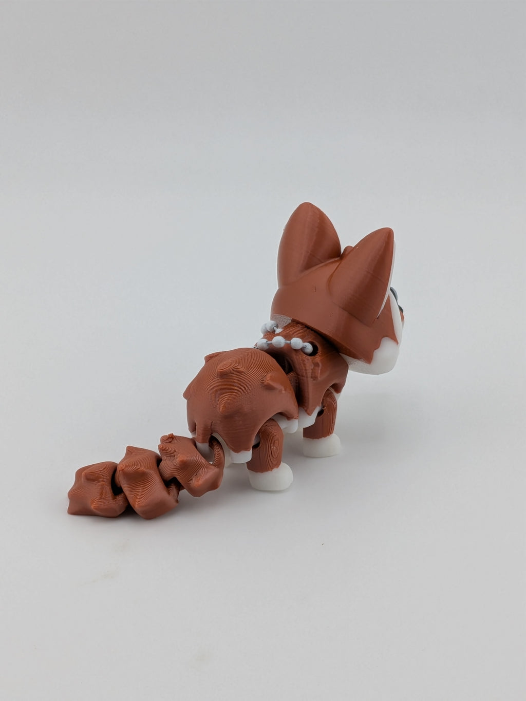 Articulated Fennec Fox Keychain Buddy Cute Flexi Desert Animal Toy