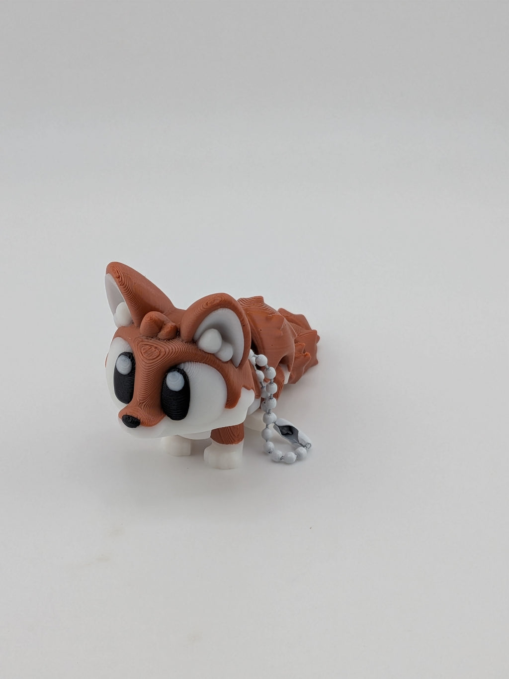 Articulated Fennec Fox Keychain Buddy Cute Flexi Desert Animal Toy