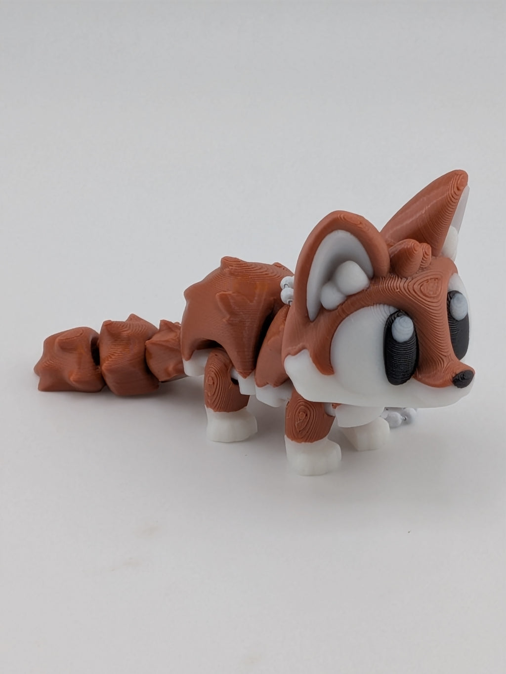 Articulated Fennec Fox Keychain Buddy Cute Flexi Desert Animal Toy