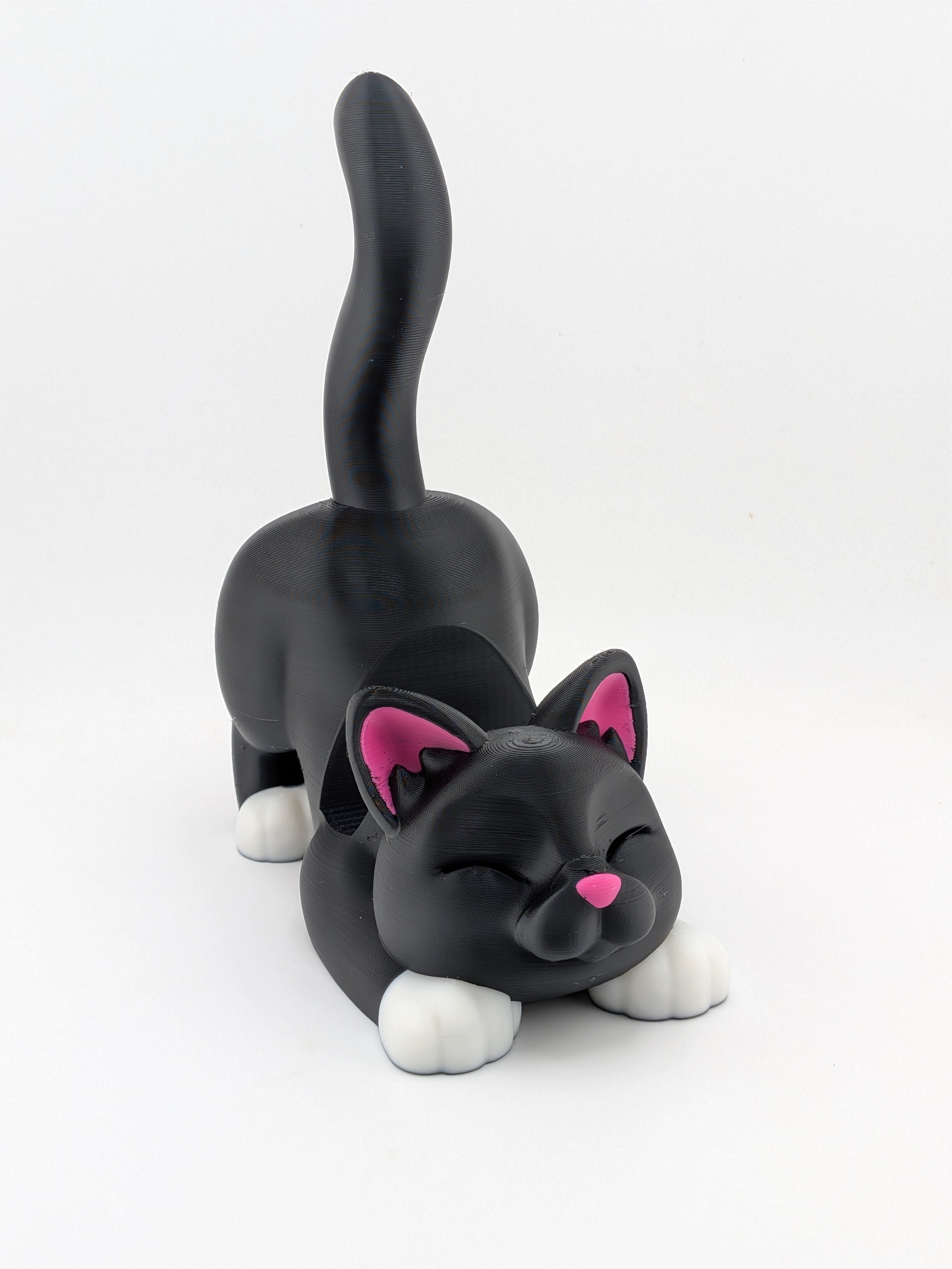 Stretching Kitty Phone Holder Cute Cat Desk Pet Smartphone Cradle XL Fit